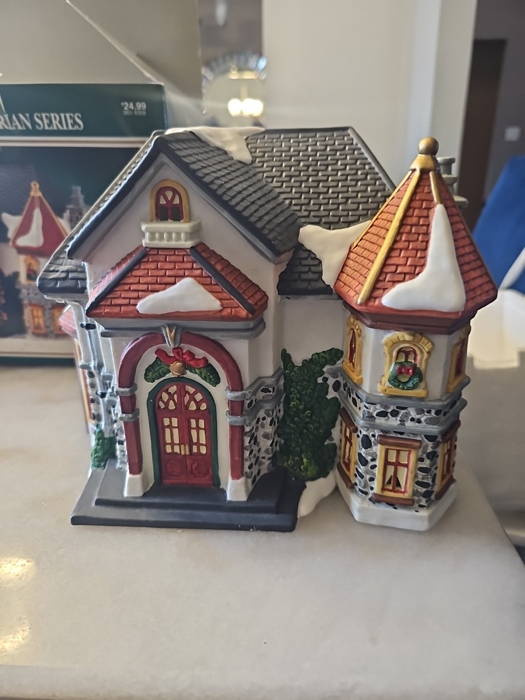 Dickens Collectables Hand Painted Porcelain Lighted House Victorian Series 1997