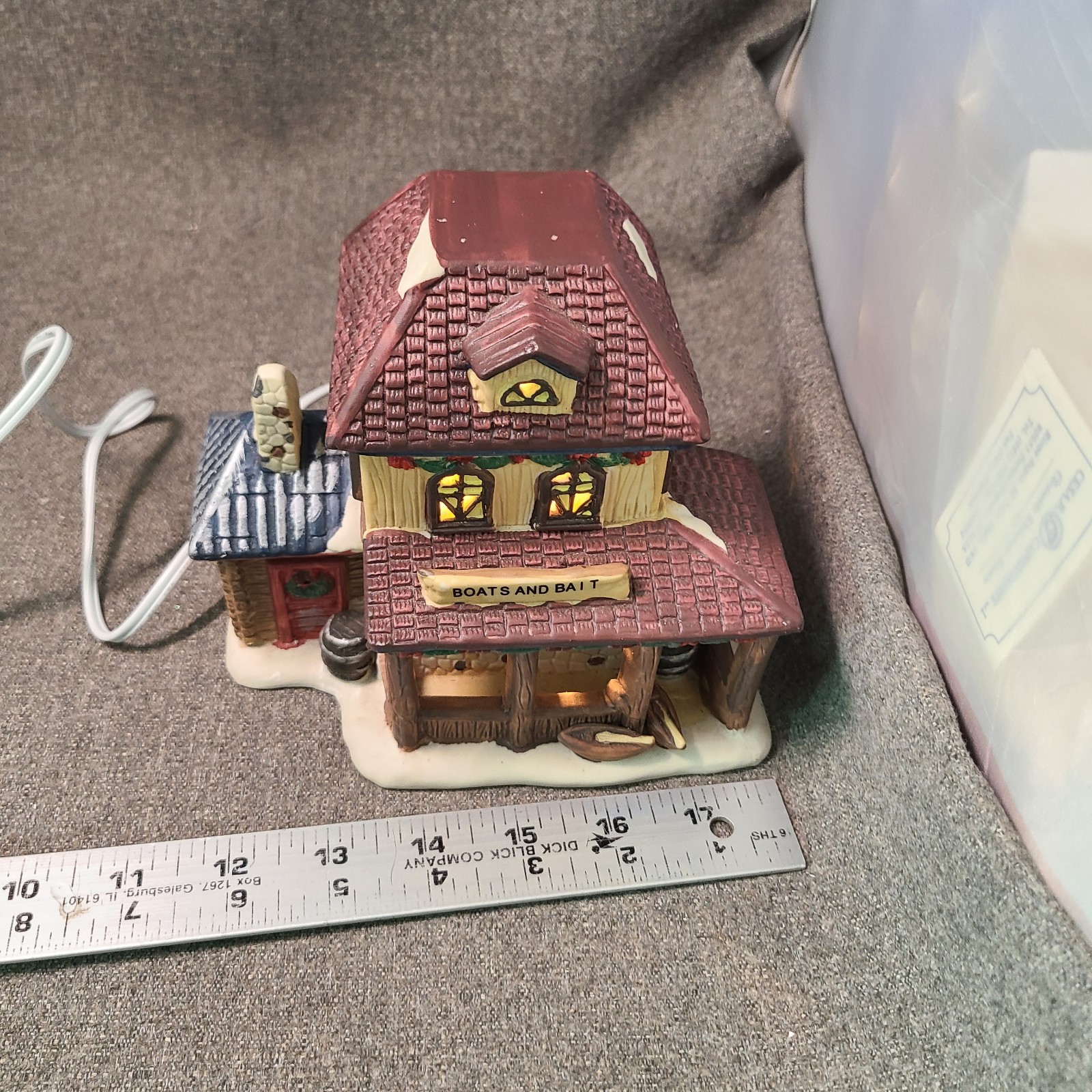 Holiday Time Boats and Bait 2005 Nautical Collection Christmas Village Shop