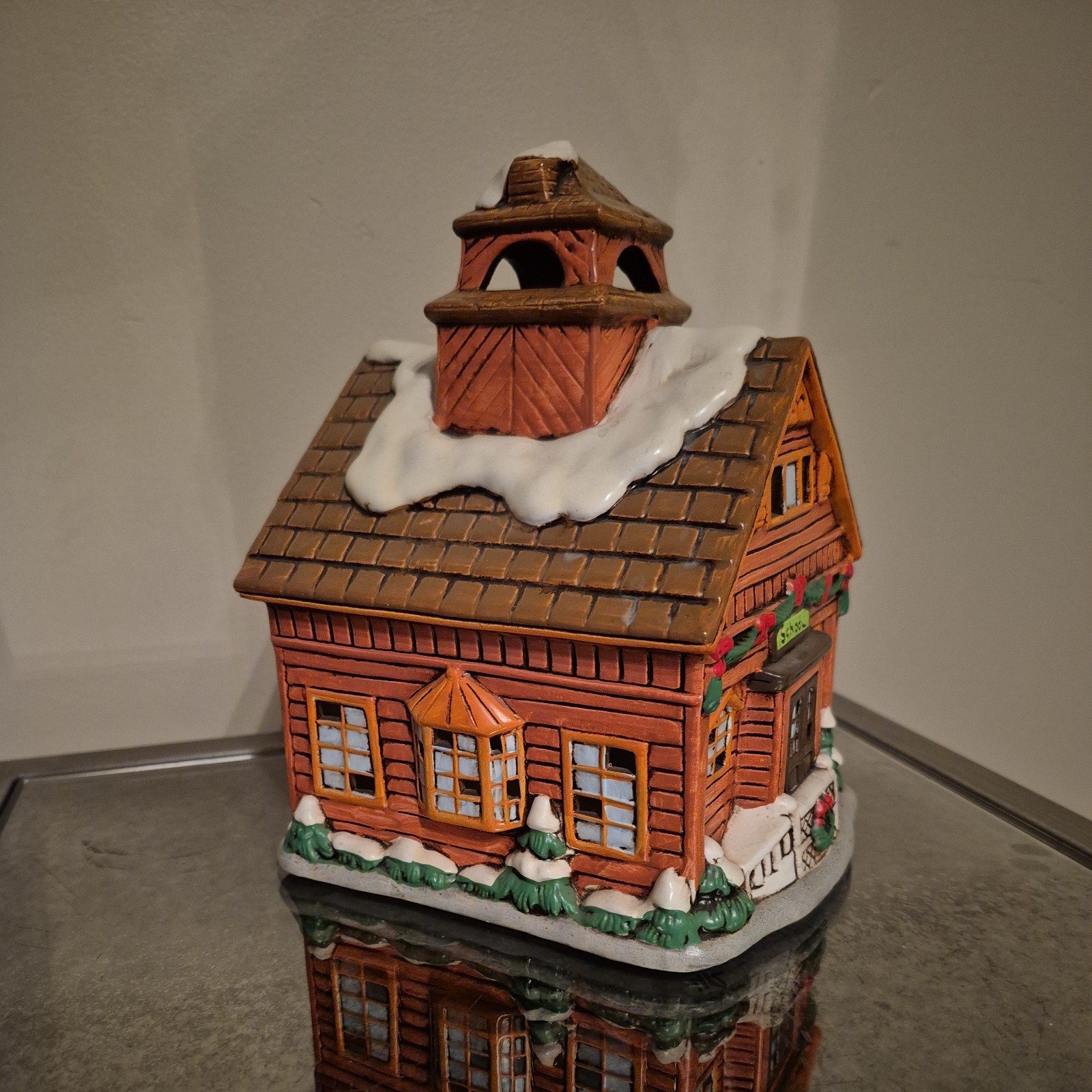 Vintage LEFTON Christmas Colonial Village Little Lil Red School house 05821