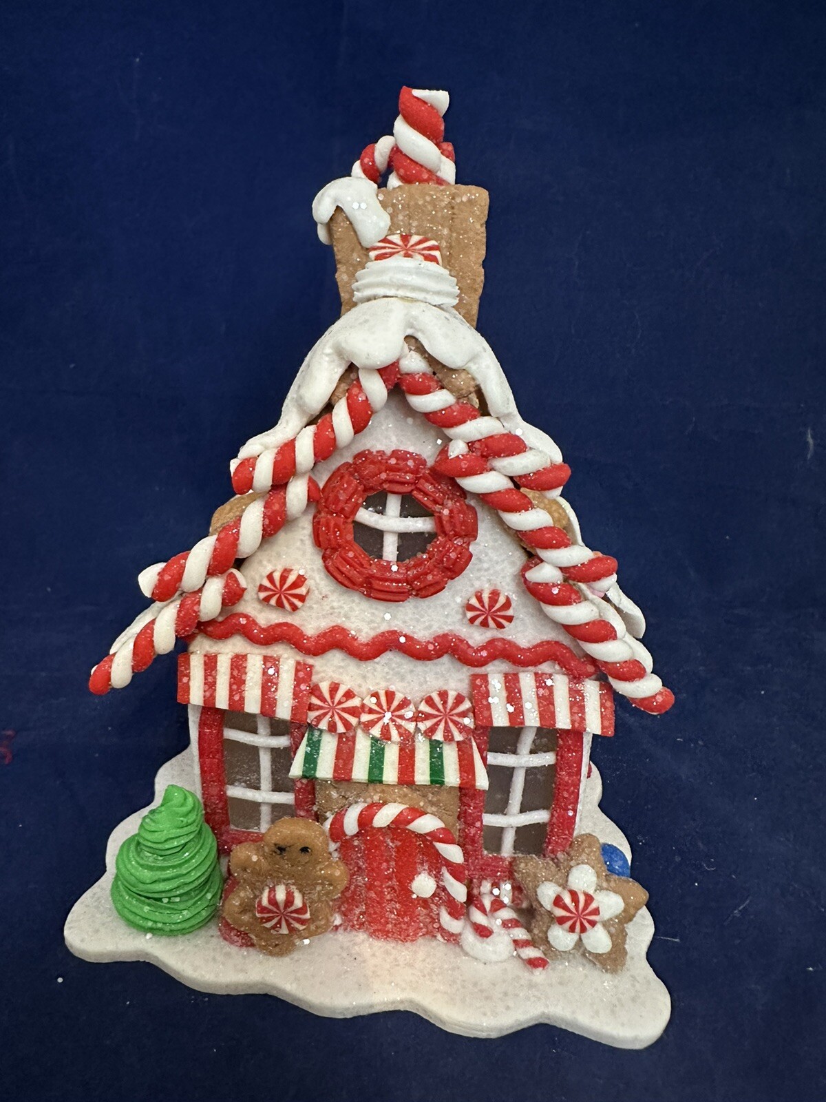 LED gingerbread house table piece NEW gorgeous designer Kurt S Adler 8”