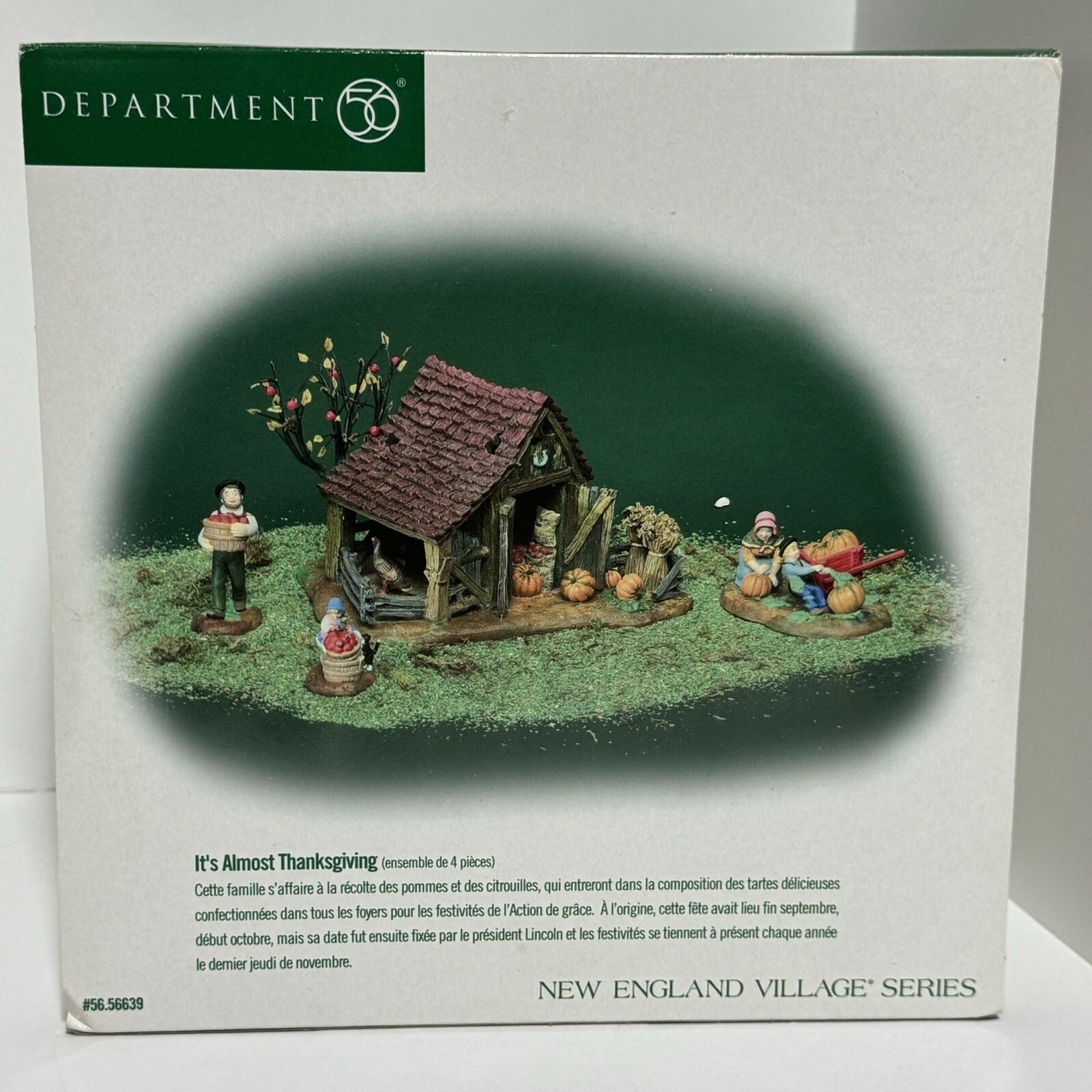 Department 56 New England Village Series “It’s Almost Thanksgiving” W/ packaging
