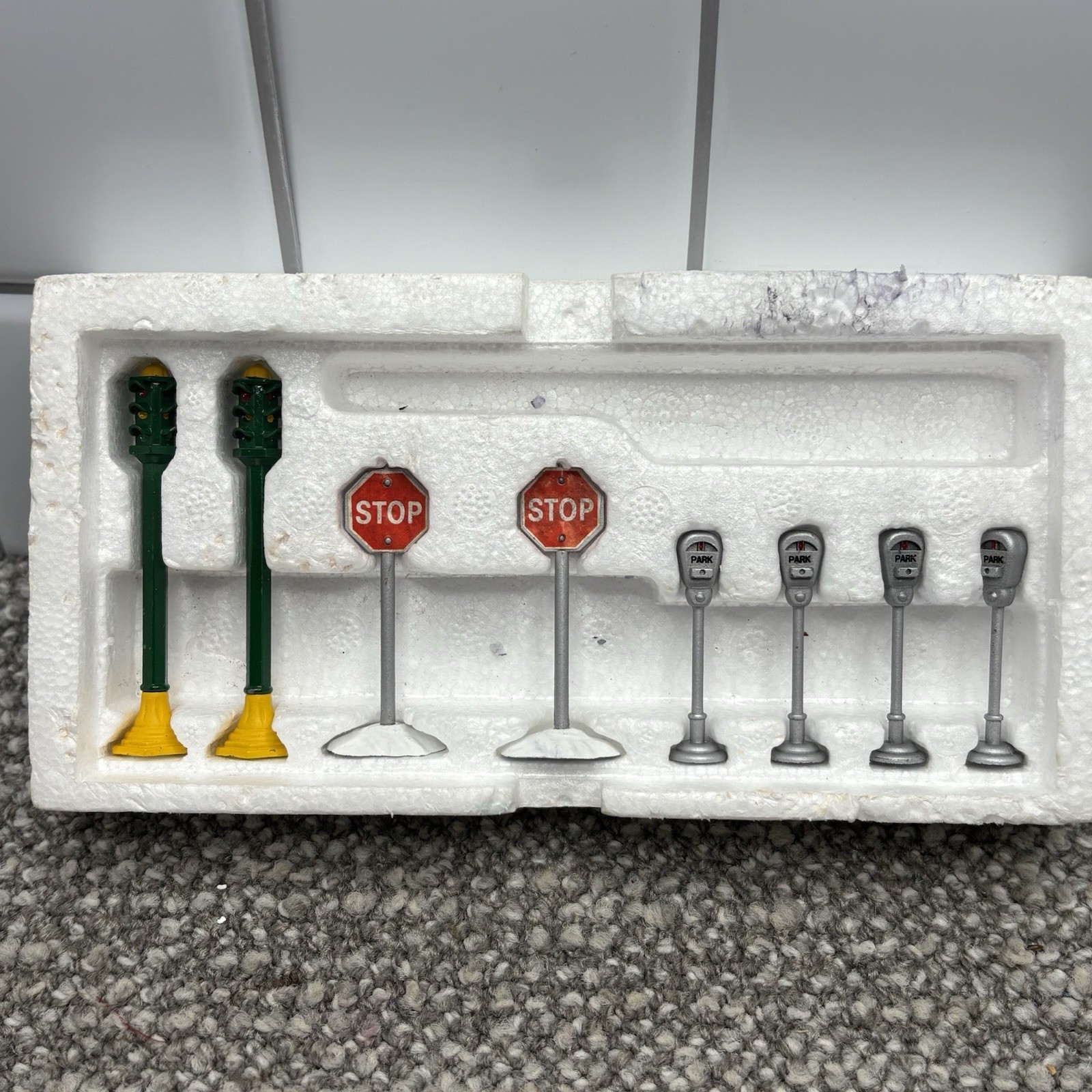 The Heritage Village Collection Utilites Set of 8 Handpainted Metal