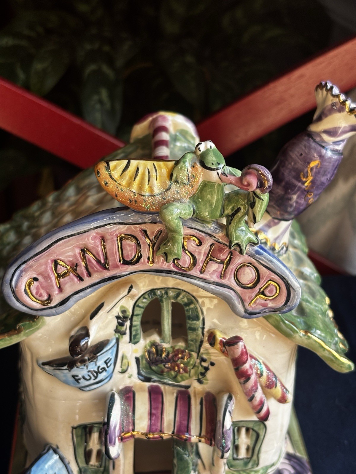 Blue Sky Clay Works Heather Goldminc 2002 Candy Shop W/base Excellent Whimsical