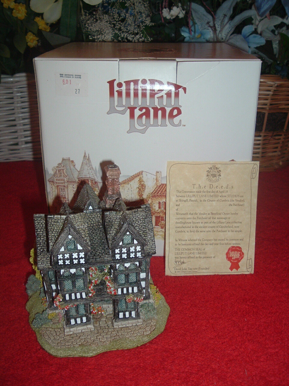LILLIPUT LANE Priest’s House, NEW, Mint, w/Original Box & Deed