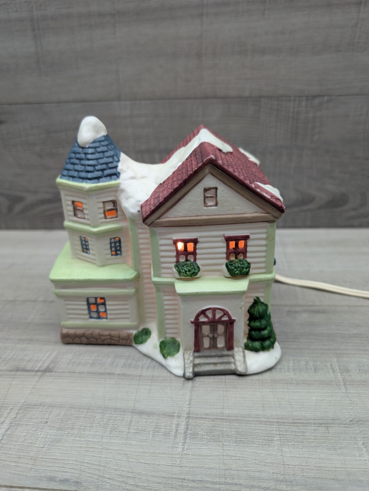 Vintage Kmart Trim A House Holiday Home Memories. White Porcelain House