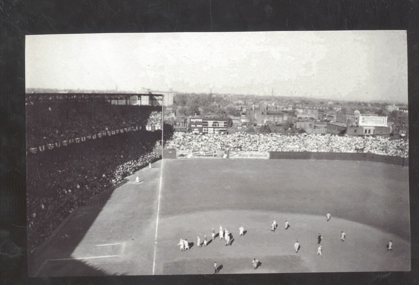 REAL PHOTO ST. LOUIS CARDINALS SPORTSMANS PARK BASEBALL 1935 POSTCARD COPY