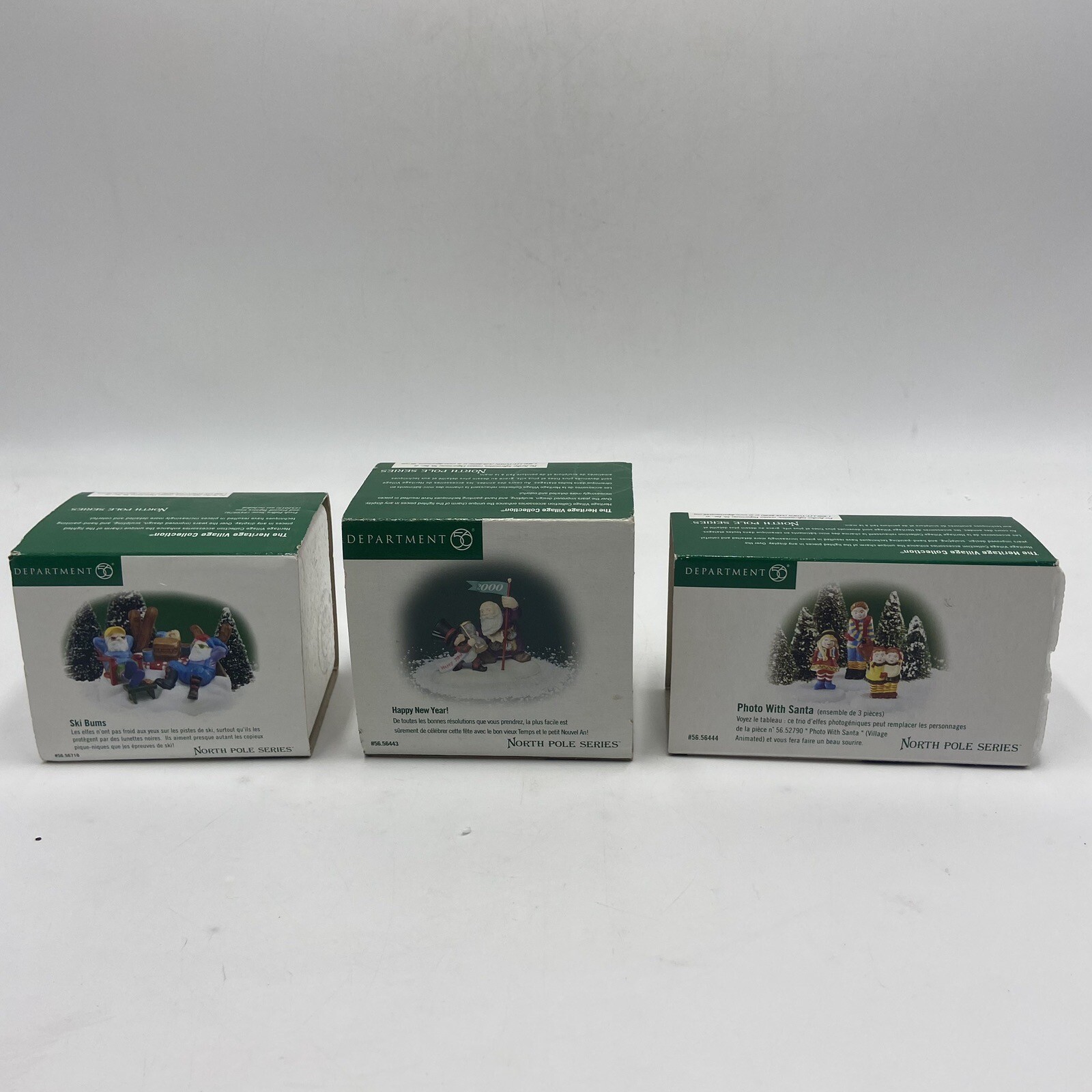 Lot Department Dept 56 North Pole Happy New Year 56443 Ski Bum 56710 Photo 56444