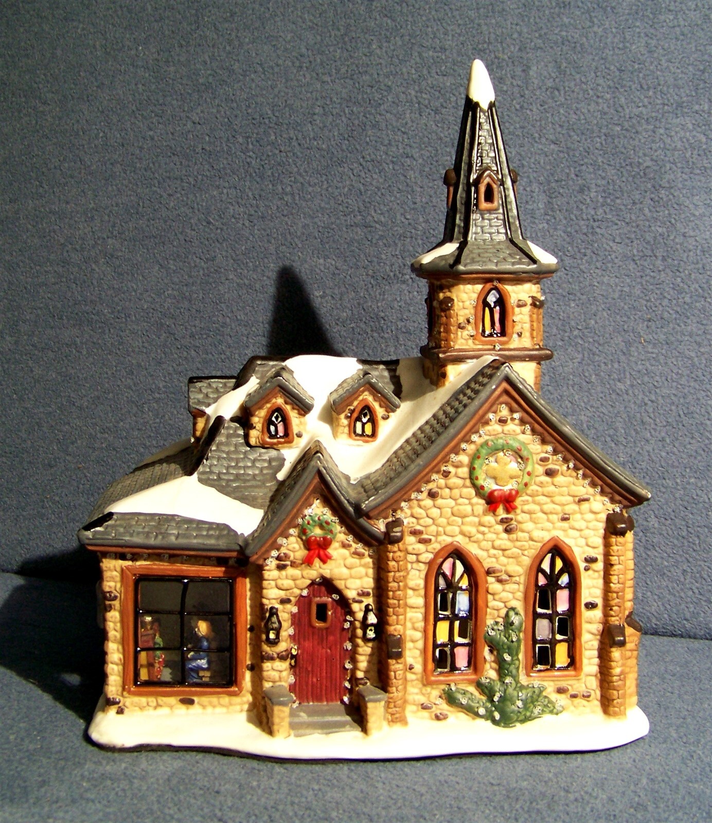 Lemax – Christmas Church – Enchanted Forest – Fiber Optic Lighting – EUC