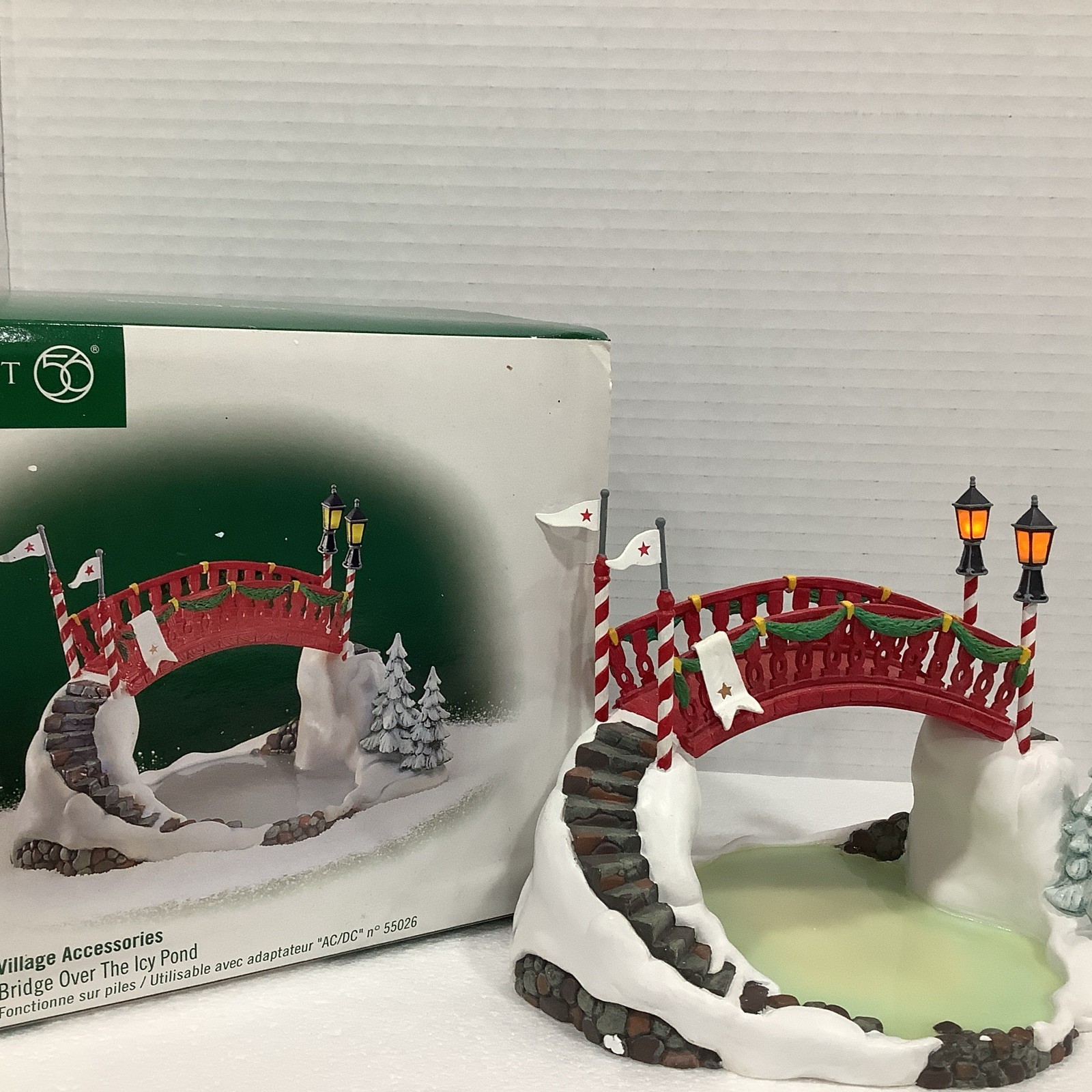 Department 56 Village Accessories 56720 Bridge Over The Icy Pond Accessory