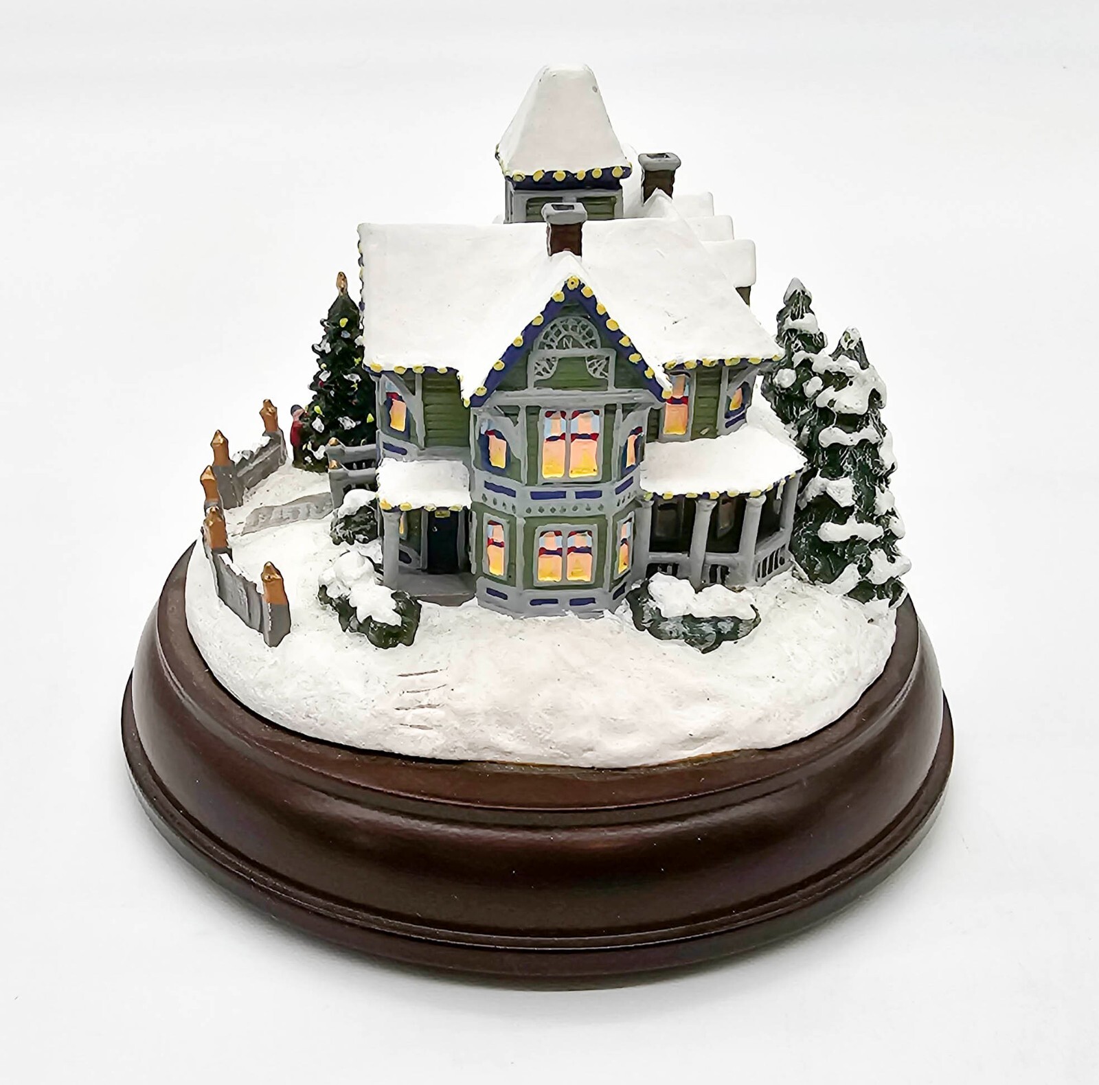 Hawthorne Village T Kinkade Victorian Lights Christmas Day ‘98 w BOX & BATTERIES