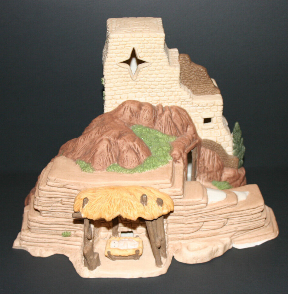 VTG 1987 Department 56 Little Town of Bethlehem Baby Jesus Ceramic Snow Village