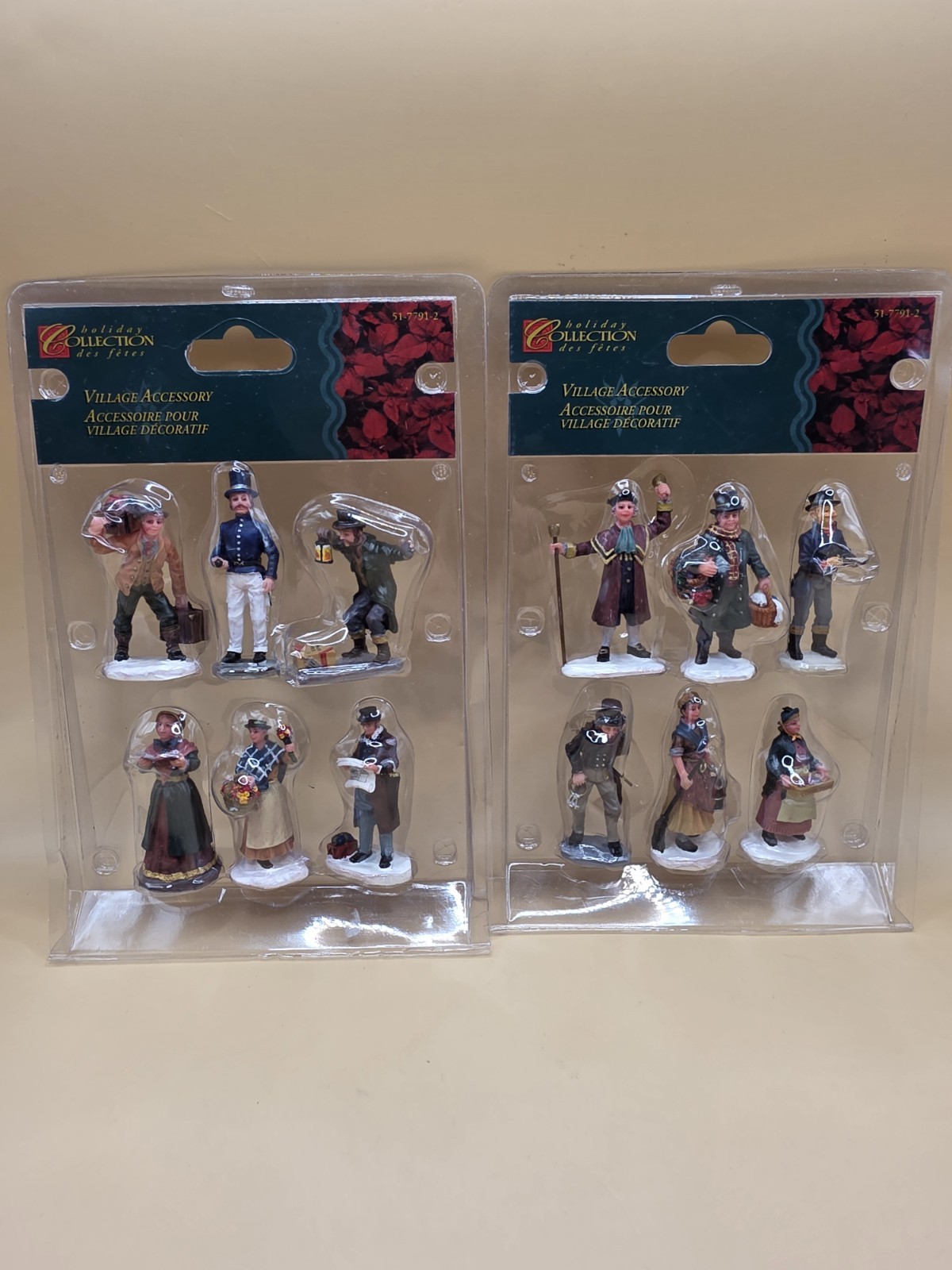 Lemax Caddington Village Figurines 92355 92356 Townsfolk People Set Lot 1999
