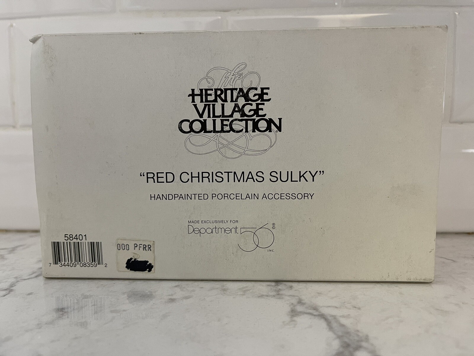 Dept 56 Heritage Village “Red Christmas Sulky”. 58401 Complete. Excellent!