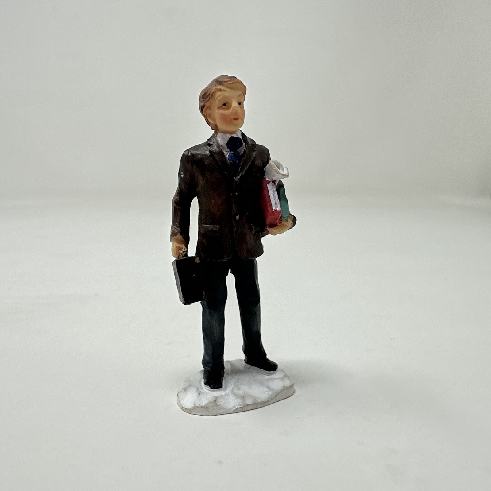 2003 Grandeur Noel Victorian Village MAN WITH BRIEFCASE Figurine FOR REPLACEMENT