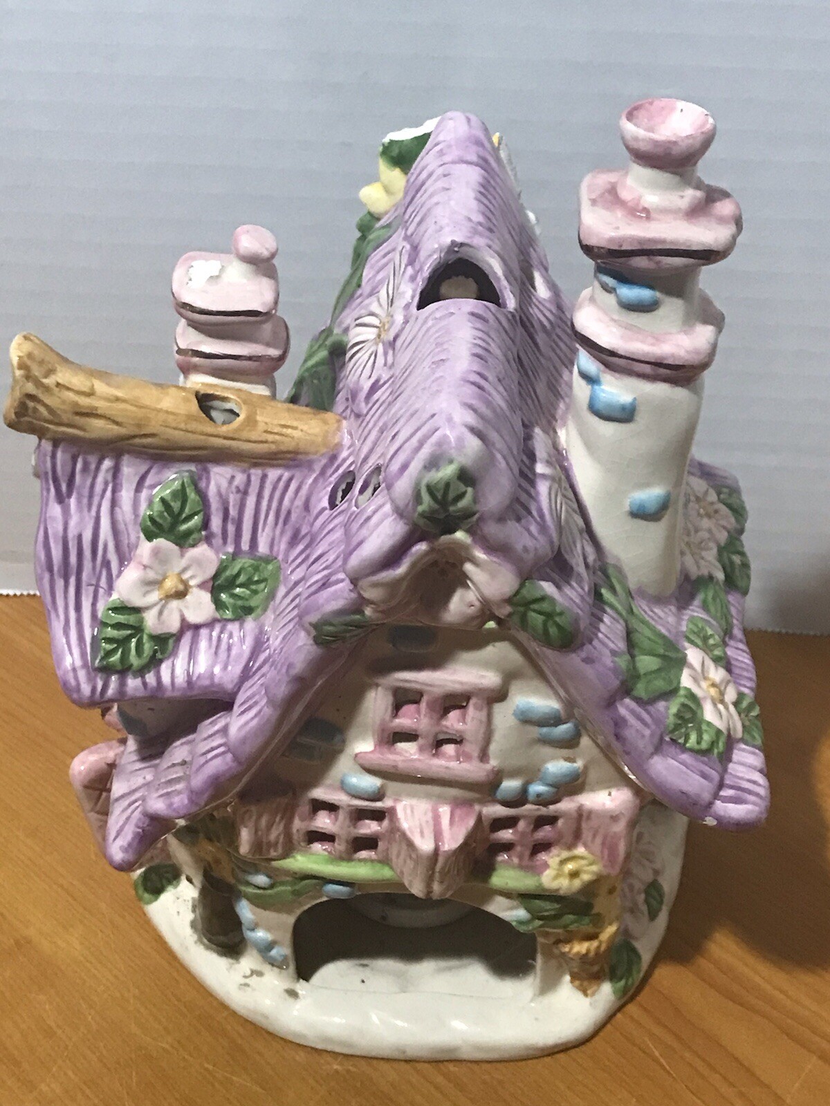 Dolomite Spring House Tea Candle Welcome House Ceramic & Porcelain MulticolorVTG