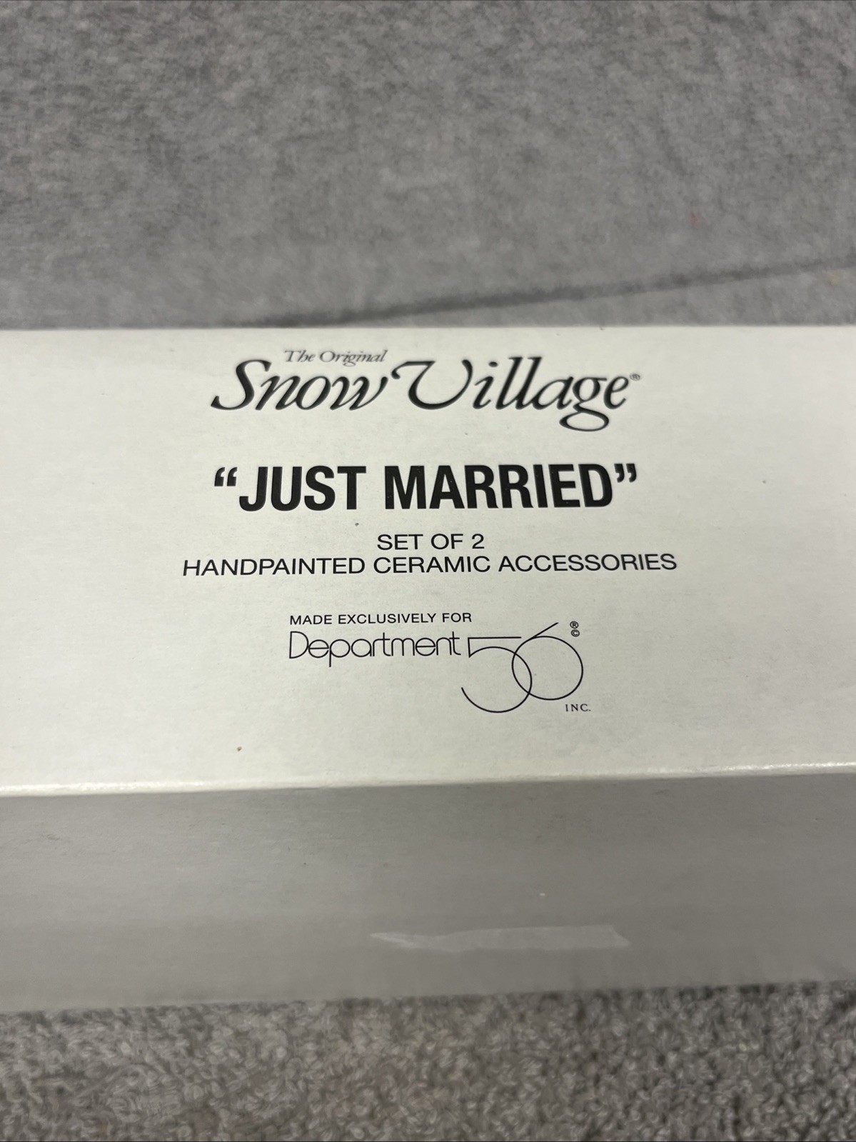 Department 56 Snow Village Just Married w/ Box – 54879, 2005 Retired