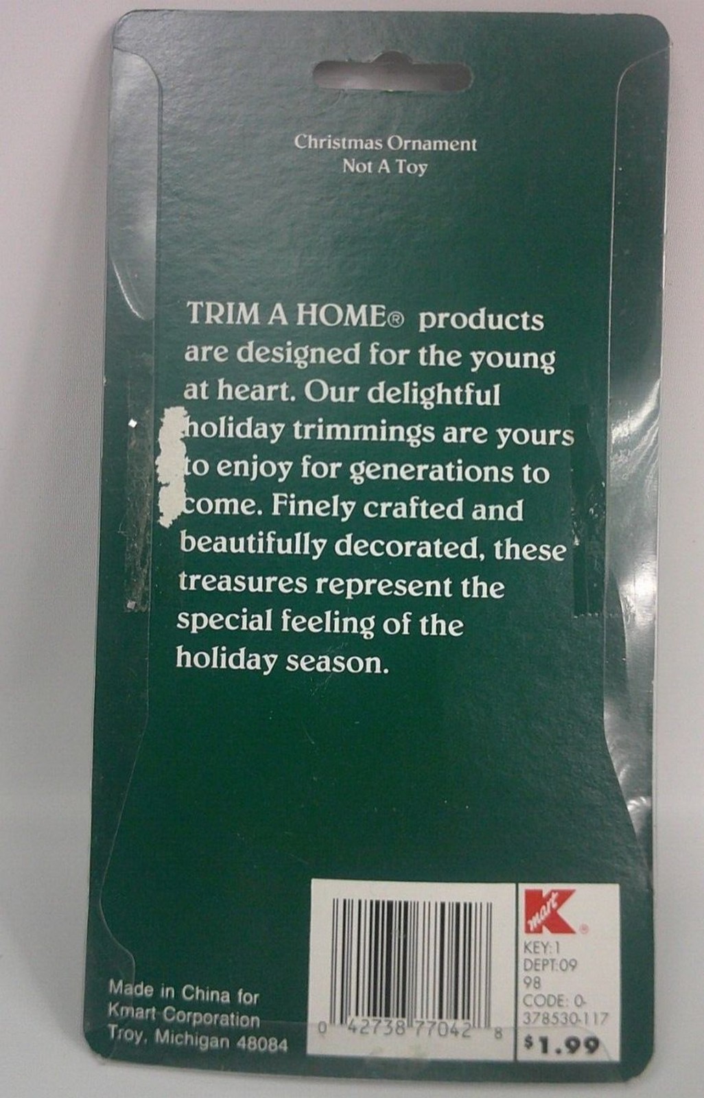 Vintage Kmart Trim A Home Village Trees 3 Pack Christmas Village Green New