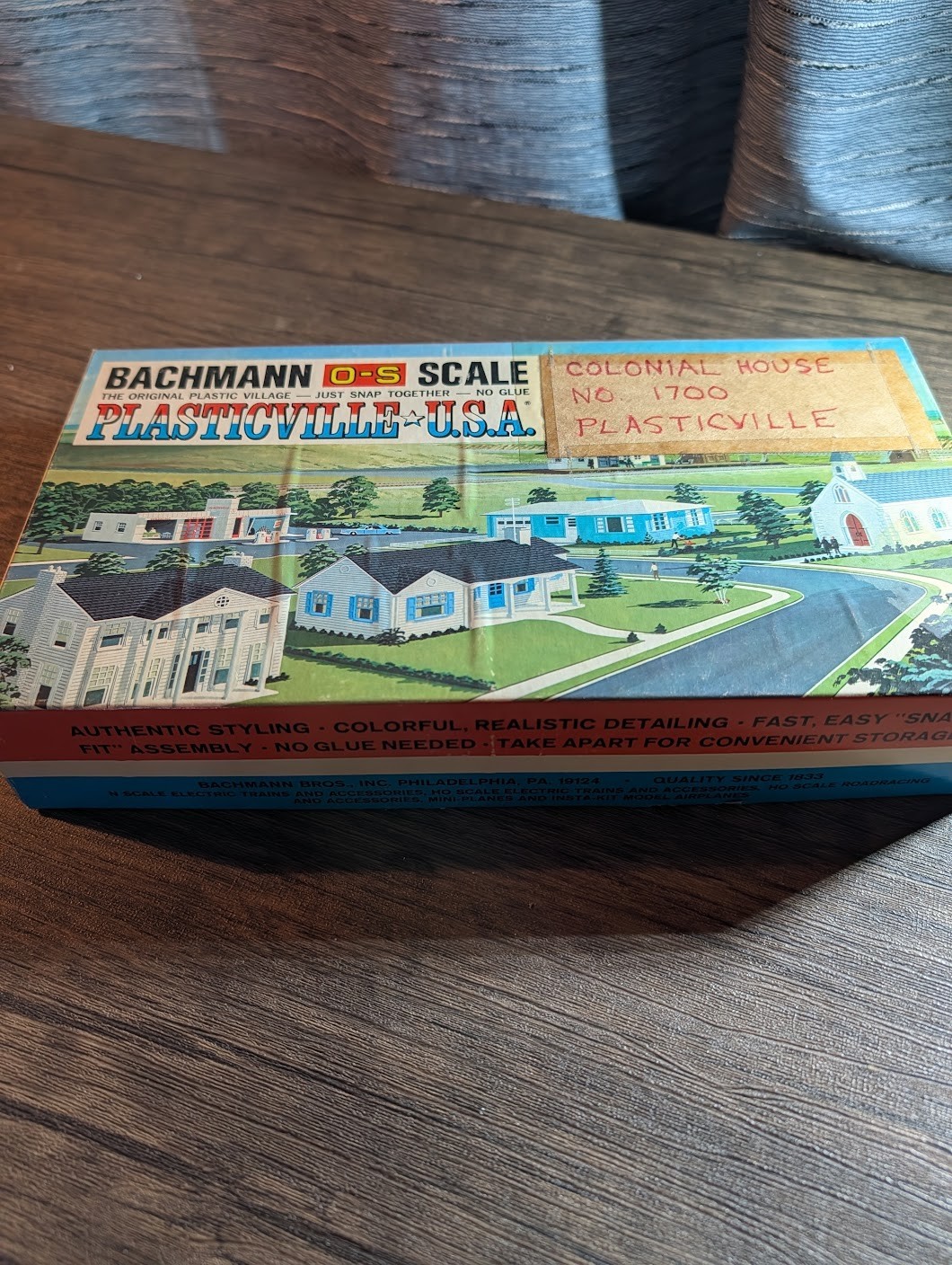 Vintage Bachmann Plasticville USA Colonial House Kit No 1700