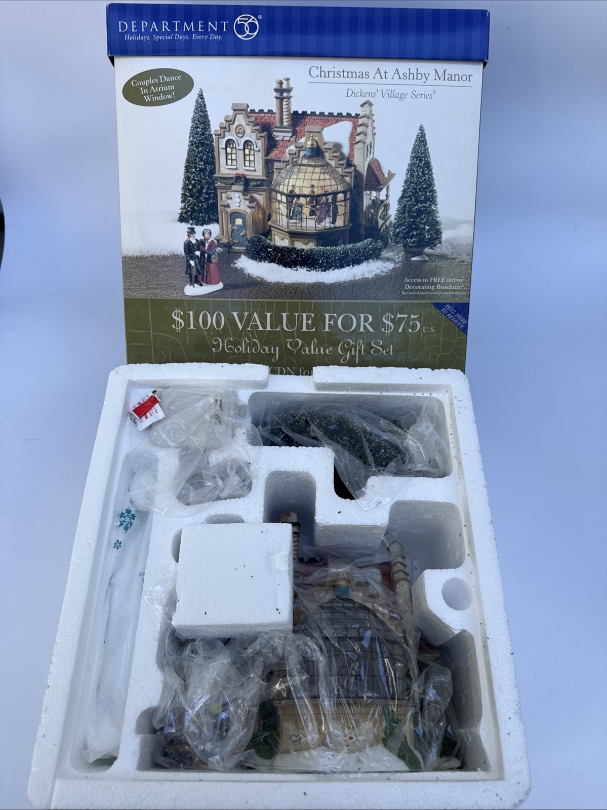 DEPT 56 THE DICKENS VILLAGE SERIES CHRISTMAS AT ASHBY MANOR – 58732