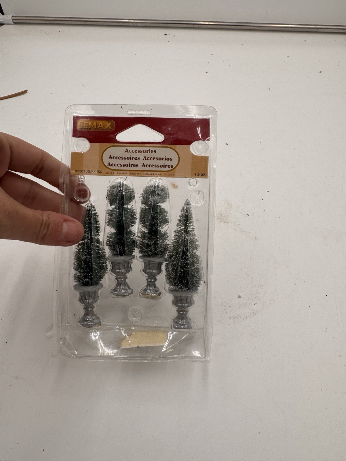 LEMAX Cone-Shaped & Sculpted Topiaries, set of 4 #34965