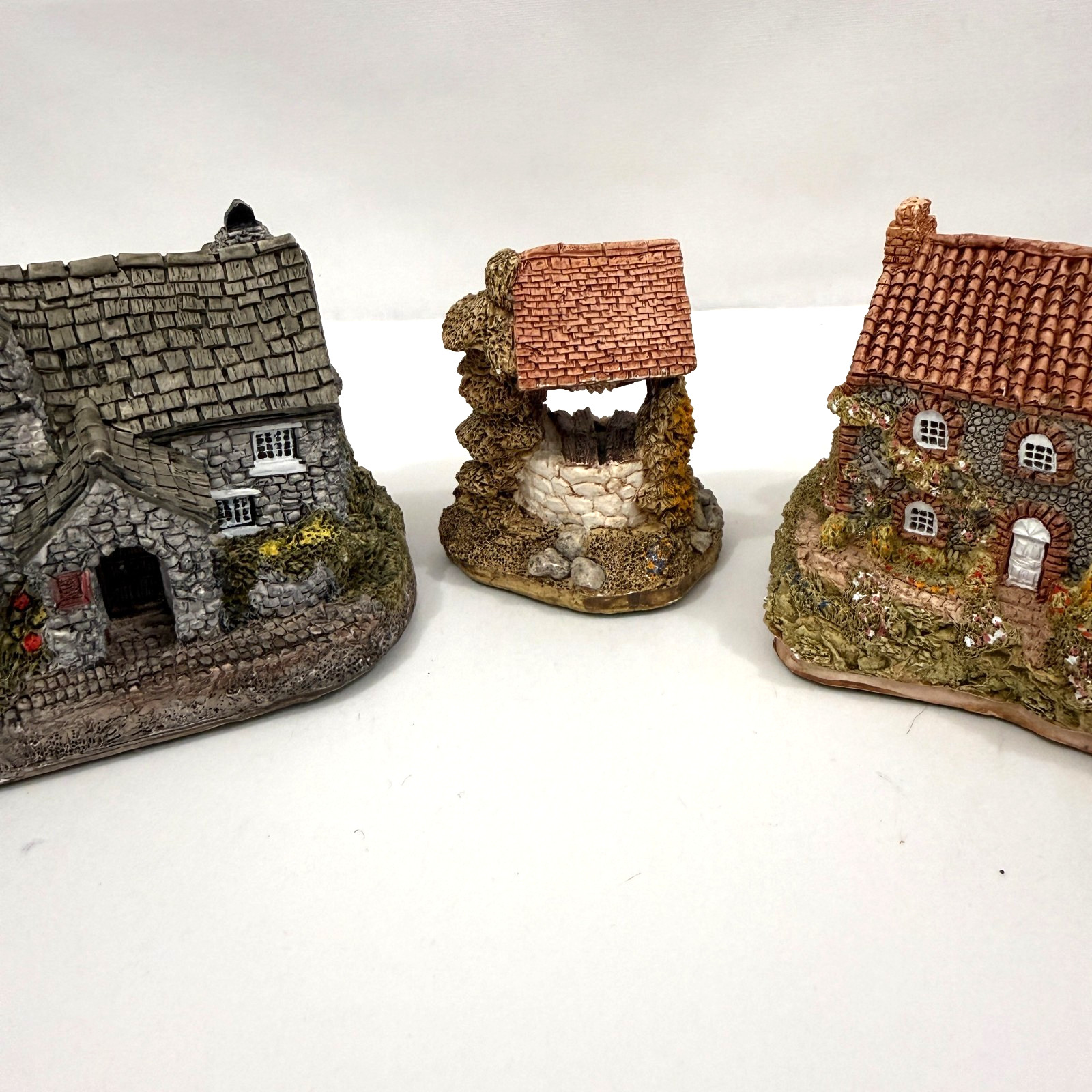 3 Lilliput Lane Tintagel Bay View Wishing Well All Signed David Tate MBE READ