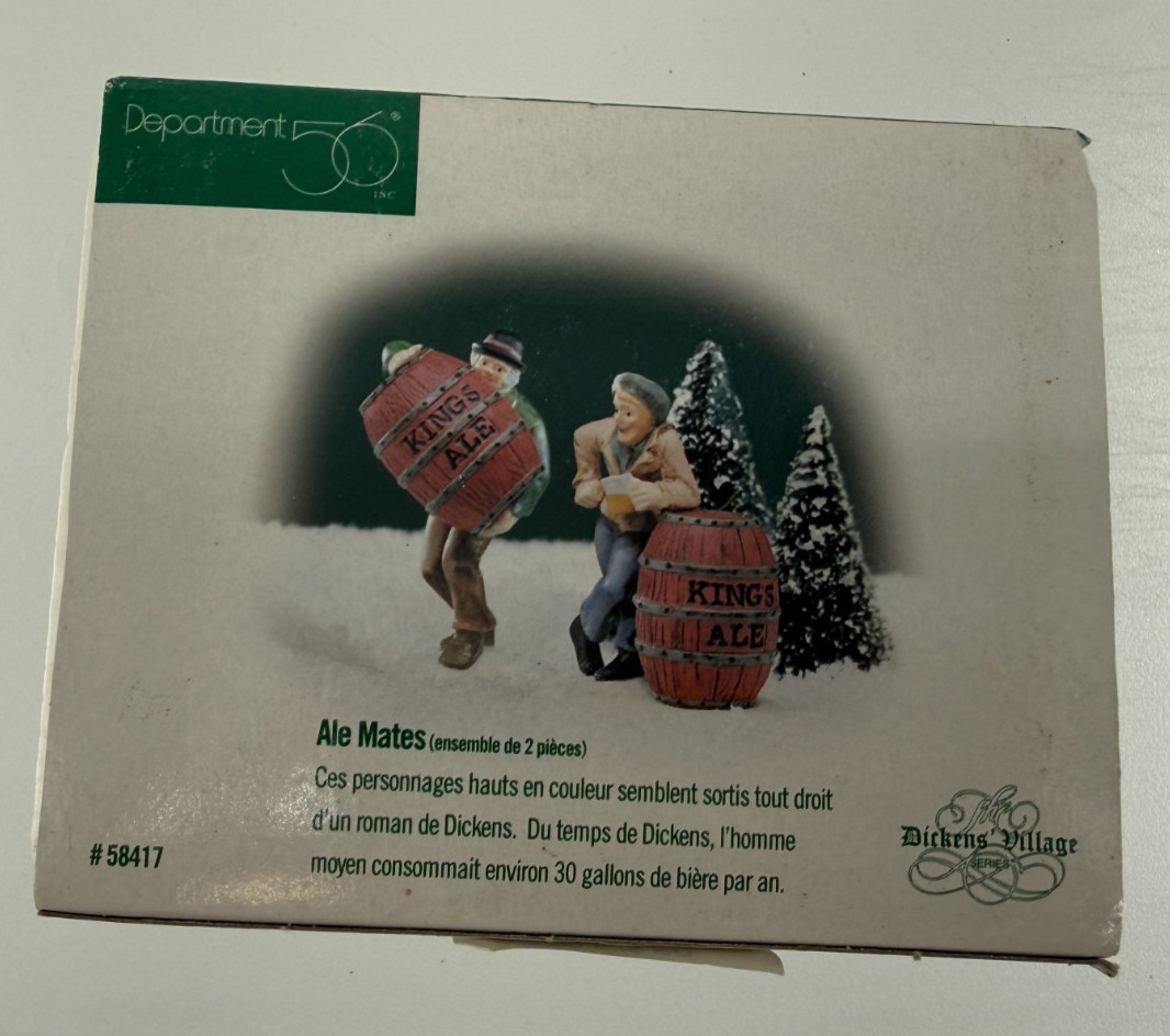 Department 56 Dickens Village Ale Mates Set of 2 Retired #58417 Christmas