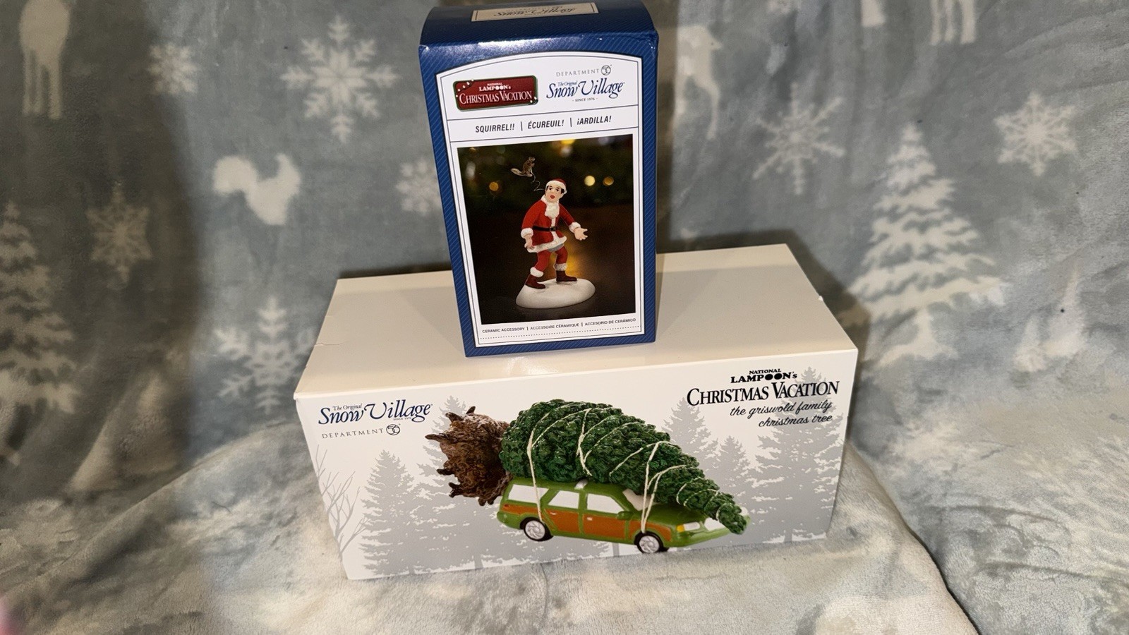 NIB DEPT 56 THE GRISWOLD FAMILY TREE & CLARK WITH SQUIRREL CHRISTMAS VACATION
