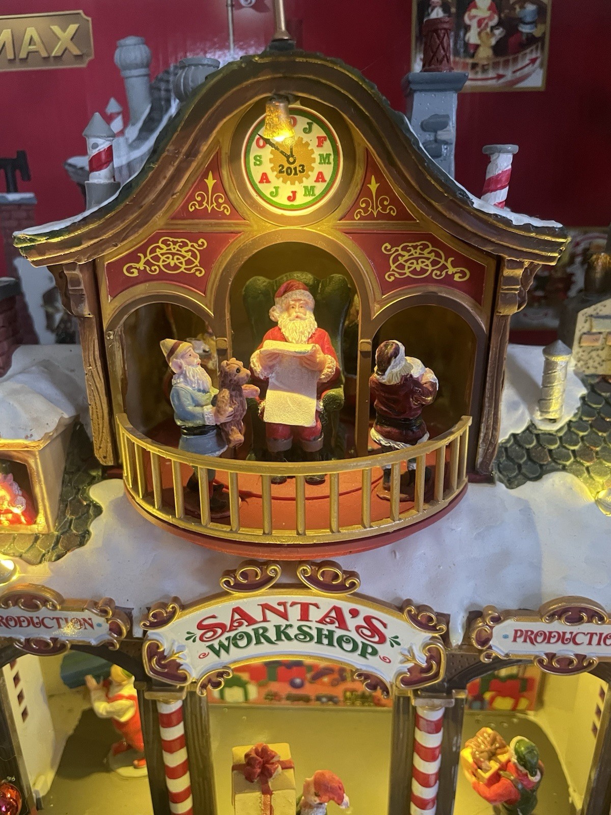 Lemax Santa’s Workshop Sights, Sounds, & Motion Wonderland Village #35558 Works