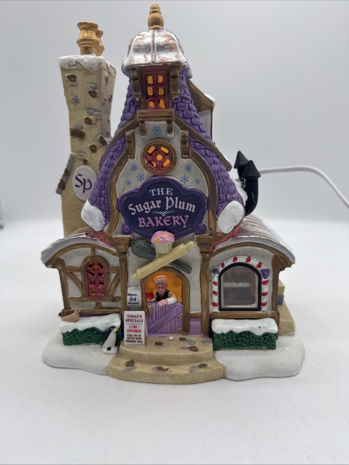 LEMAX Sugar Plum Bakery #95531 Christmas Village Ceramic House In Box 2019