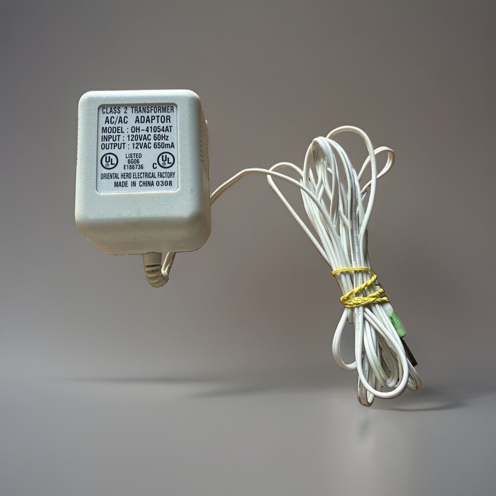 Department 56 AC/DC Adapter Class 2 Transformer Model OH-4105AT Working