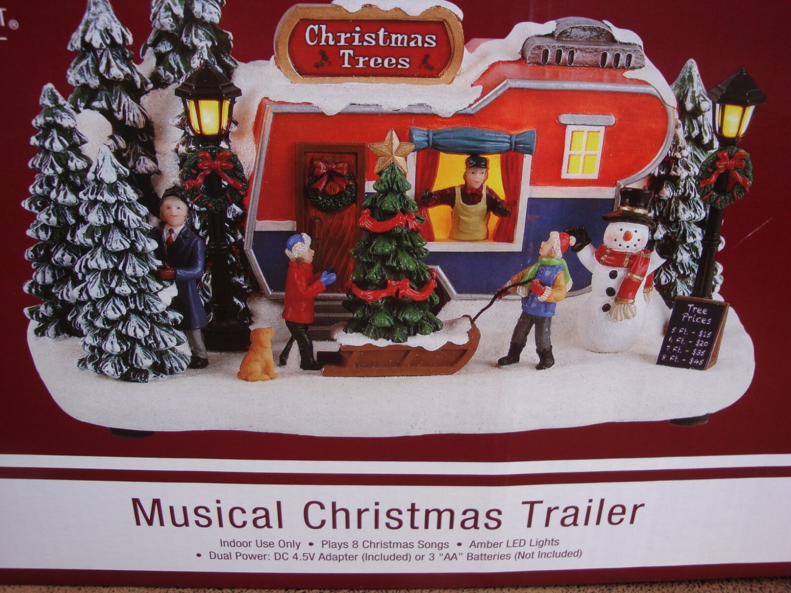 Enchanted Forest Musical Christmas Trailer w/ LED by Menards #289-3540 NIB 2021