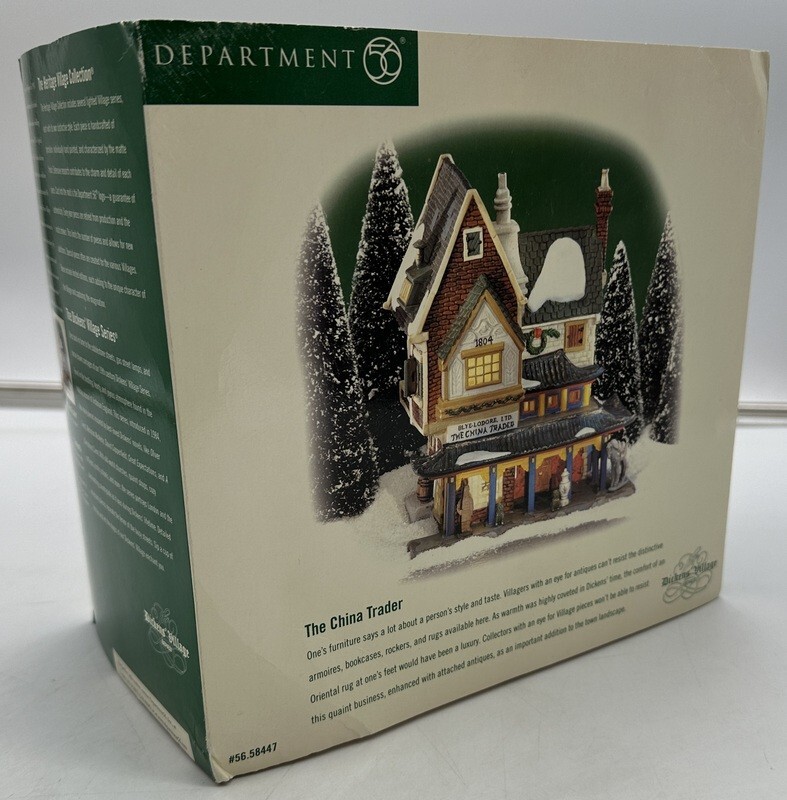 MIB Department 56 The China Trader Dickens Village Series Christmas