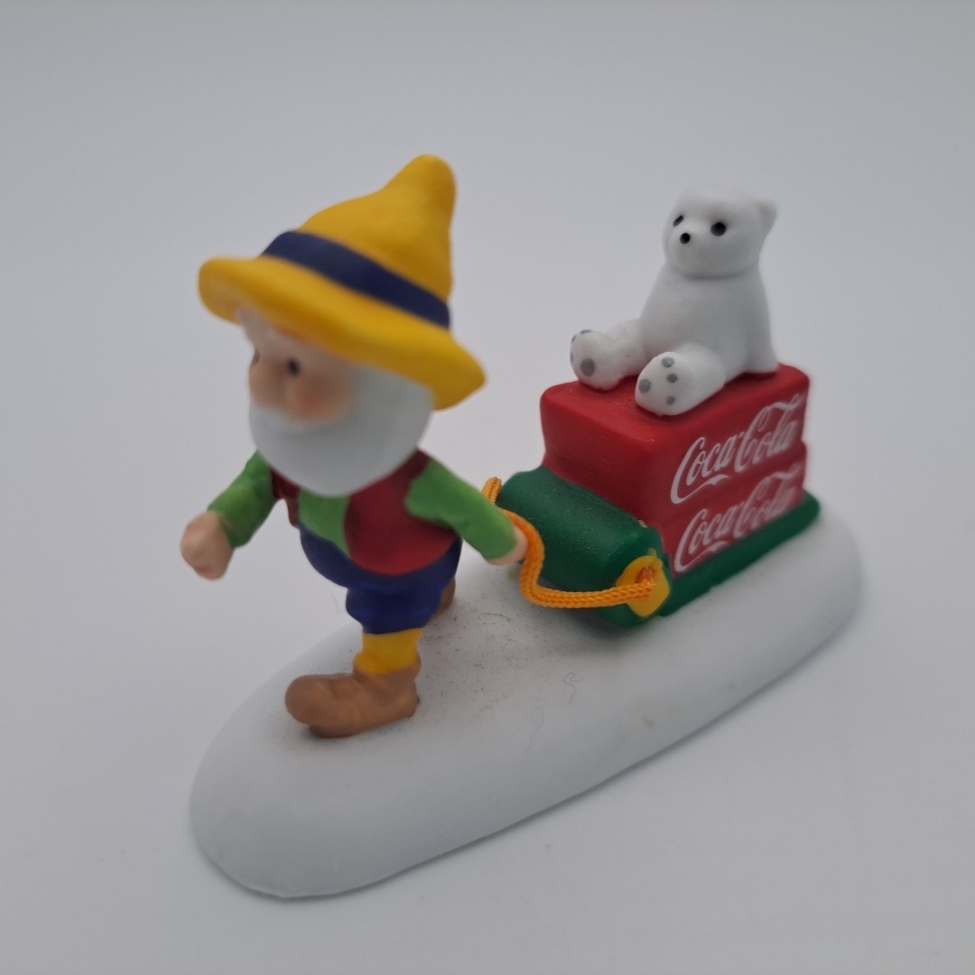 Retired Dept 56 Special Delivery 6003122 Coca-Cola Sled Elf Polar Bear Christmas