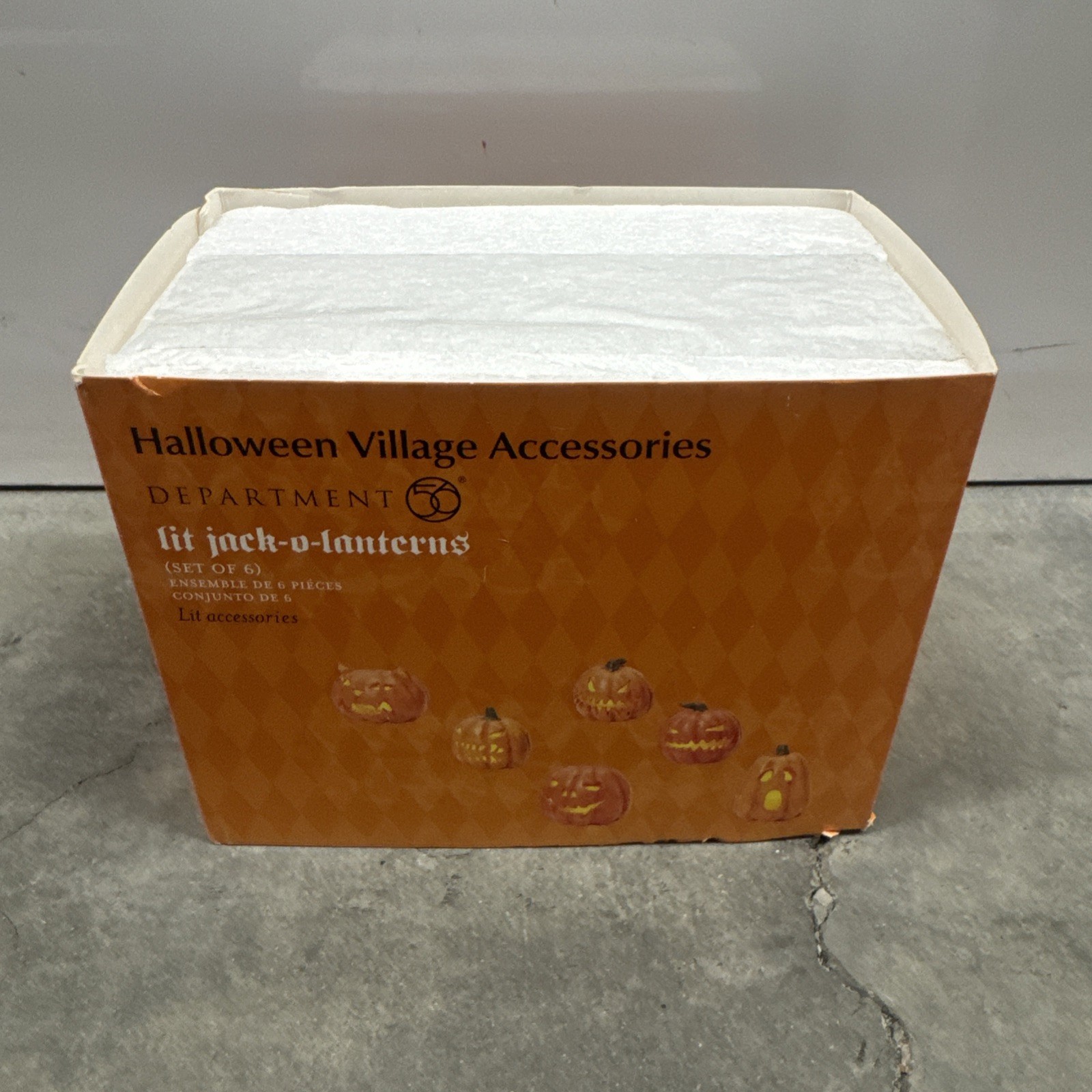 New Department 56 Lit Jack-O-Lanterns 810798 Dept Halloween Pumpkins Sealed NIB