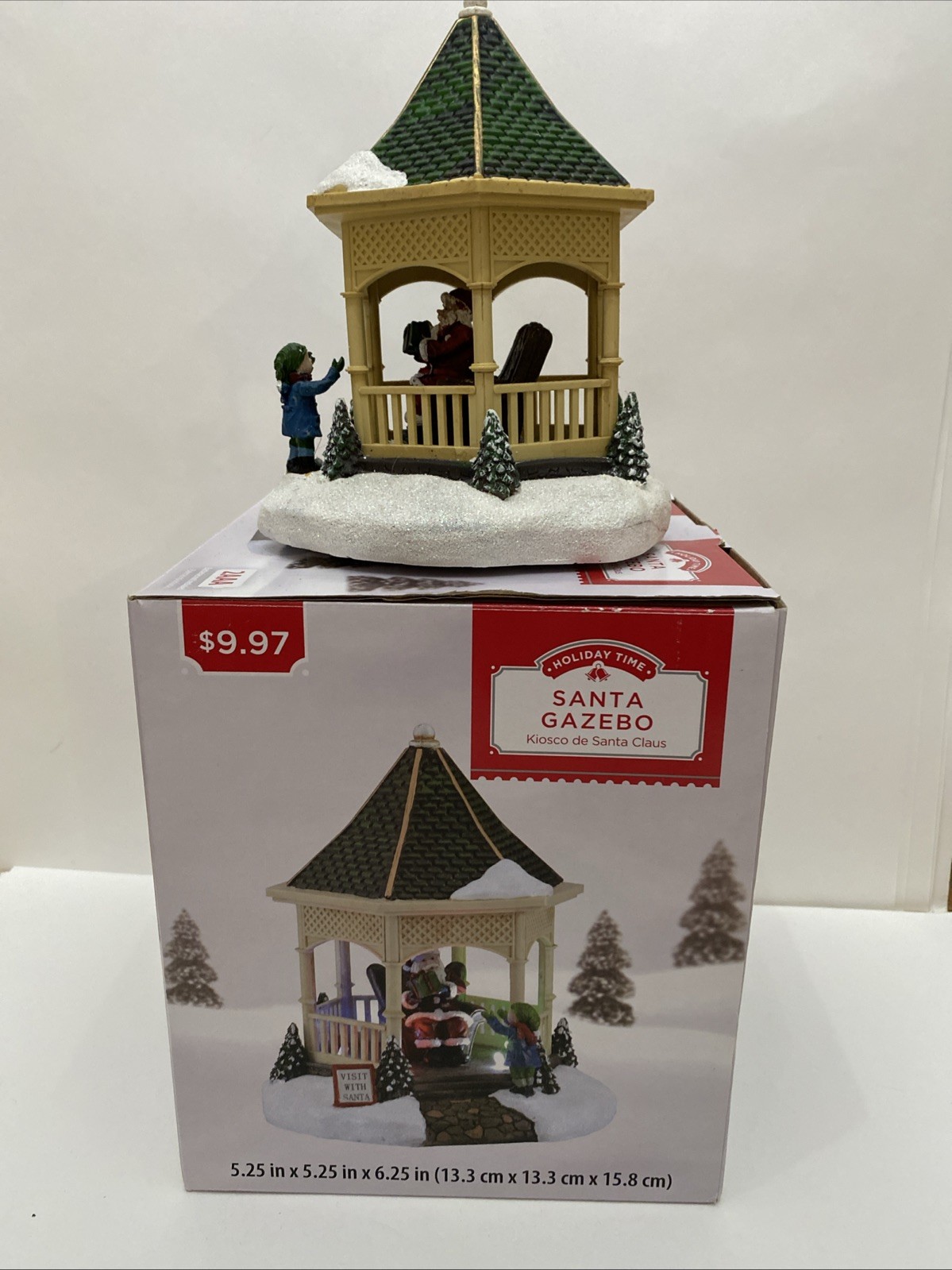 Holiday Time Santa Gazebo Lights Up Tested And Working Christmas Winter Decor