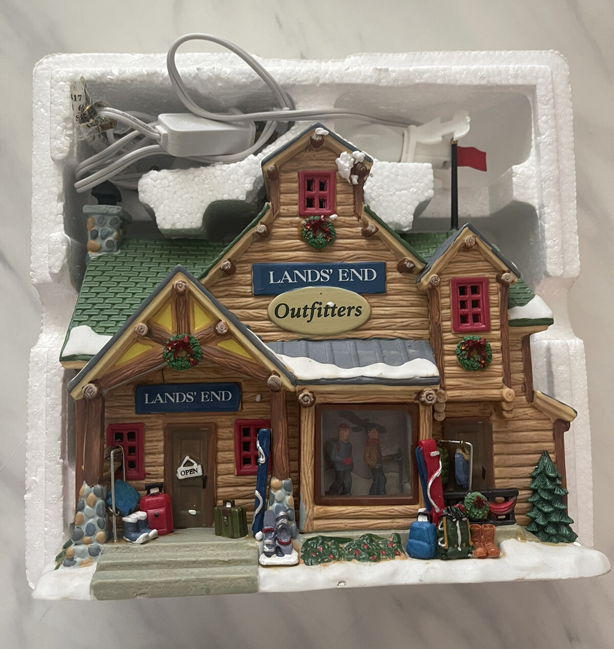 LEMAX Christmas Village Lands End Outfitters Store – Sears exclusive – RARE EUC