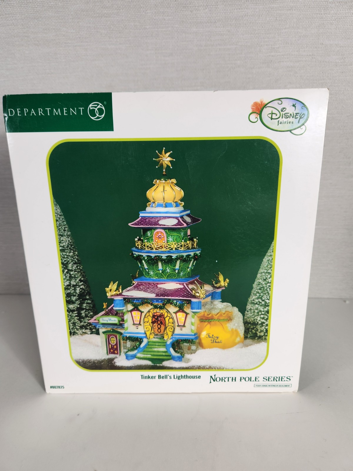 Dept 56 Tinker Bell’s Lighthouse 802825 North Pole Disney Fairies W/Box Read