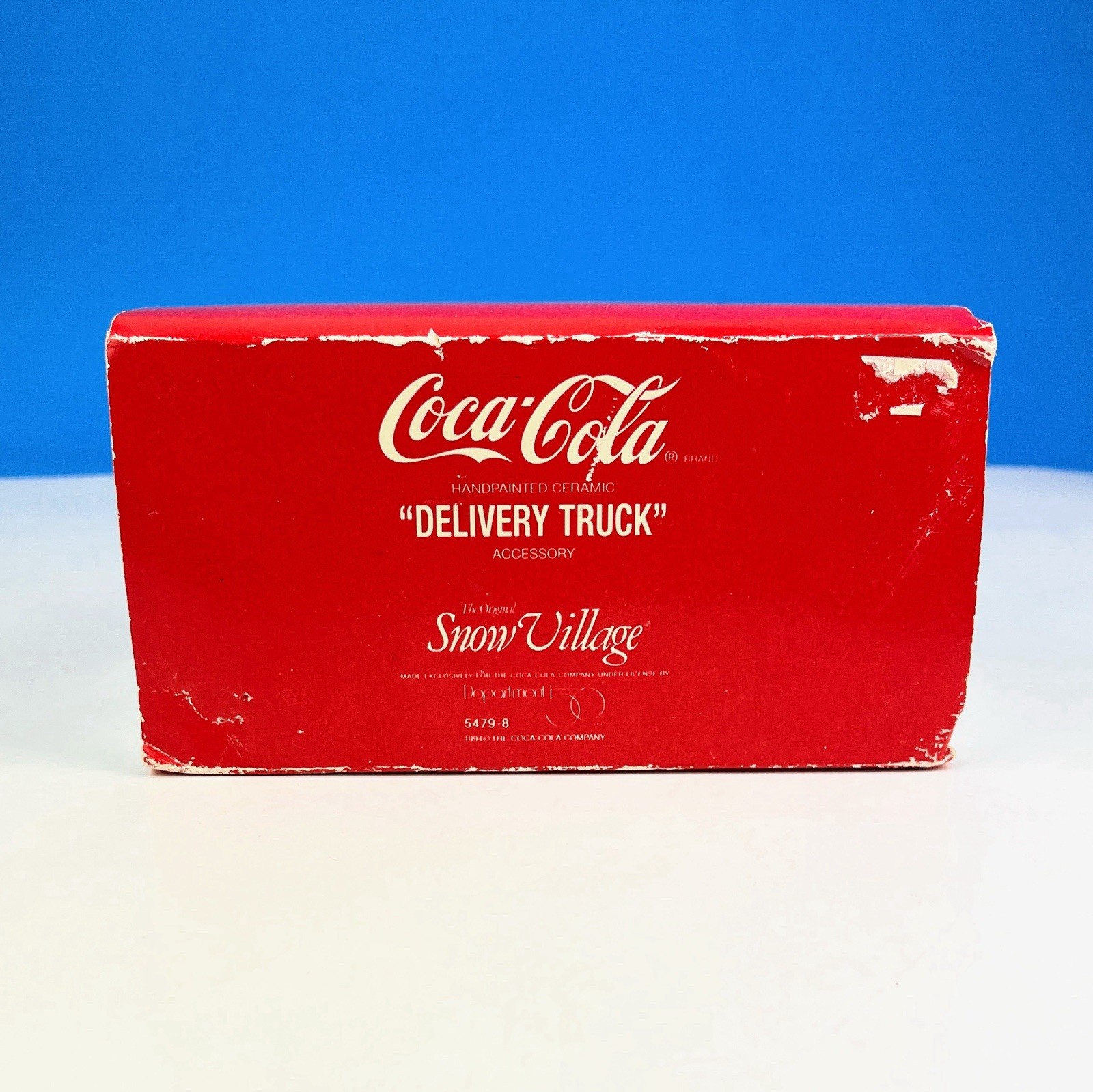 Dept 56 Coca Cola Delivery Truck Original Snow Village Accessory w Box #54798