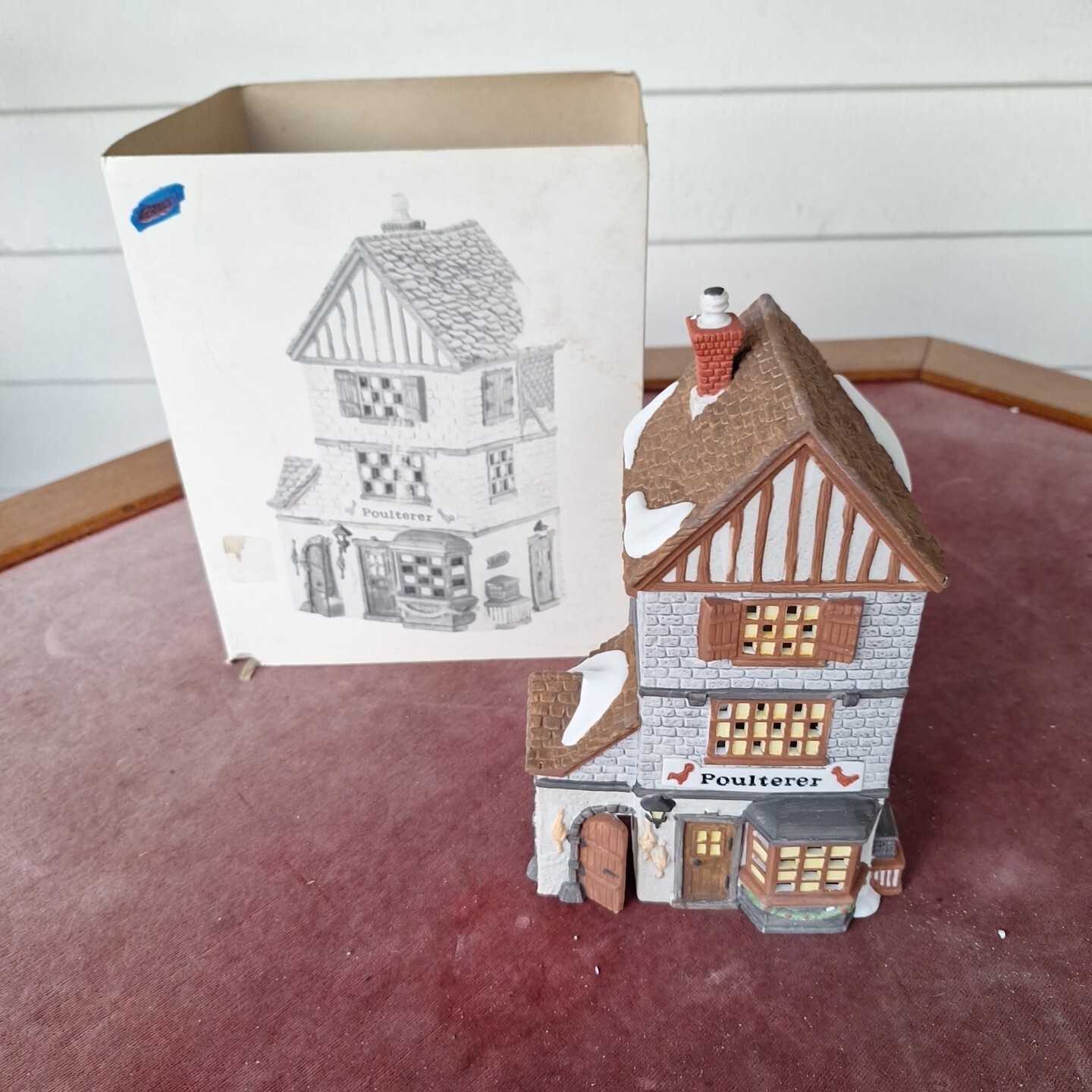 Dept 56 Dickens Village Poulterer #5926-9 w/Light Cord, Poultry Shop Store