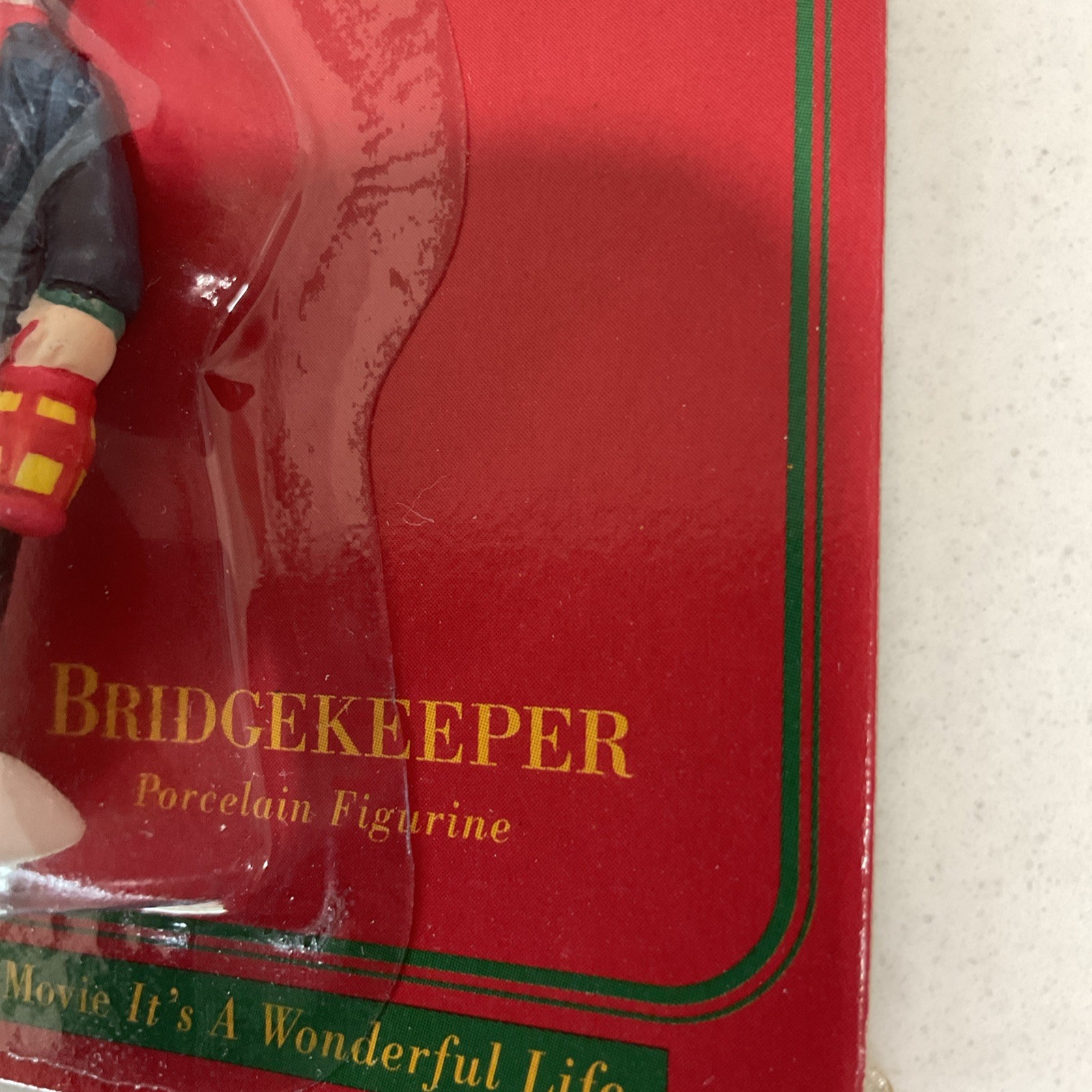 1995 It’s A Wonderful Life The Bridgekeeper Porcelain Figurine New Sealed