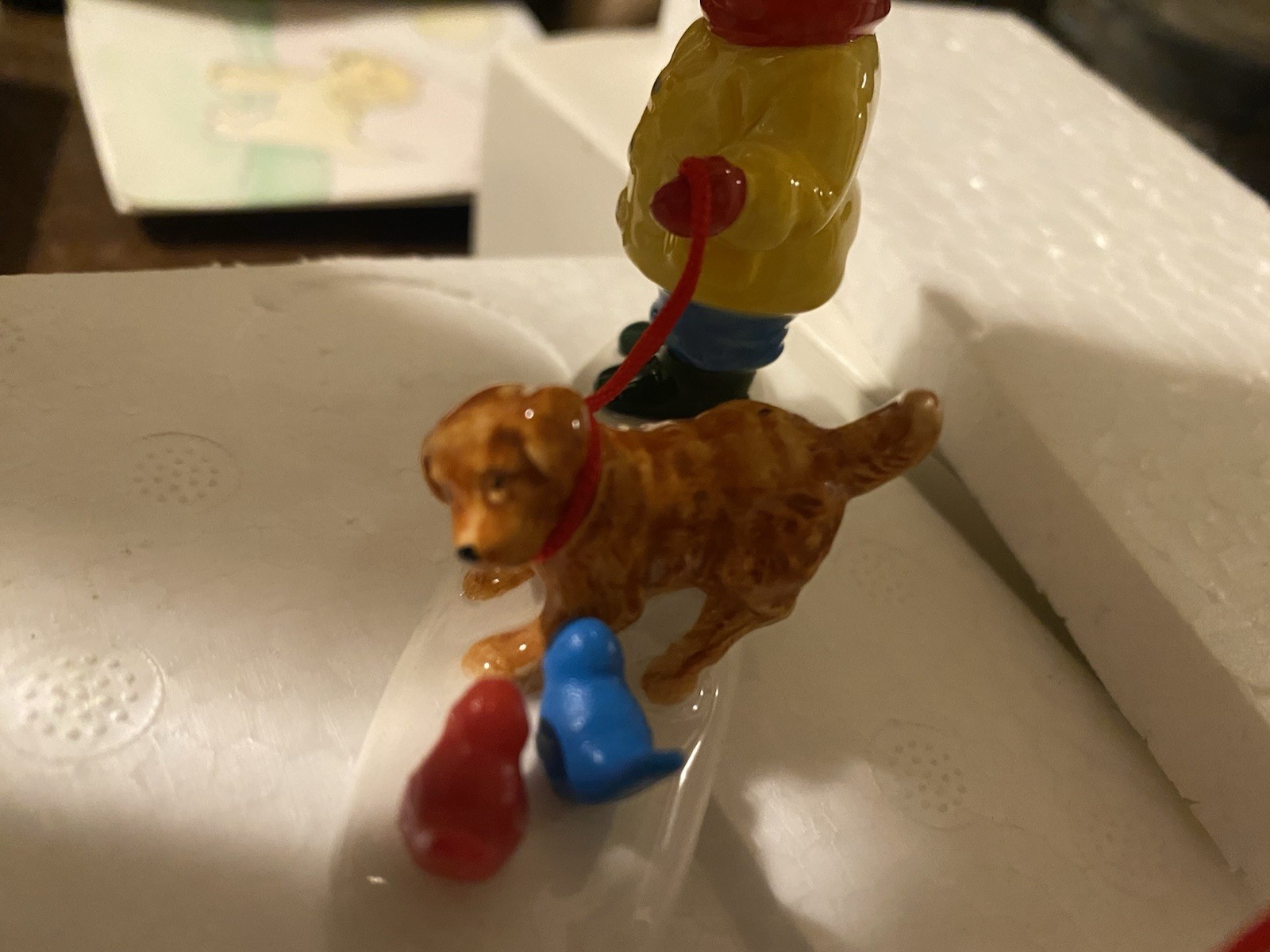 Dept 56 The Original Snow Village ~ “Pets On Parade” ~ #54720 Dogs On Leash
