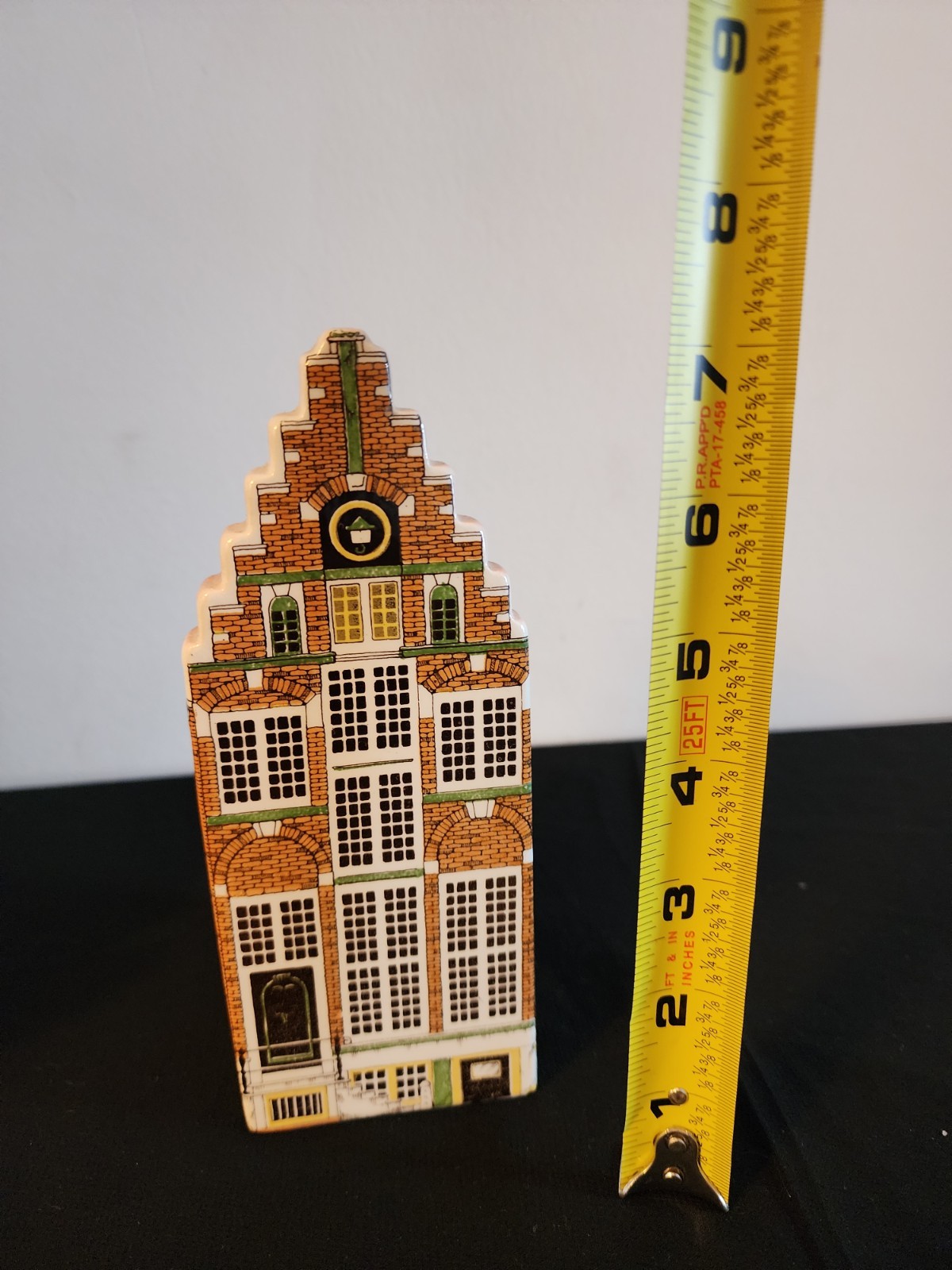 Vintage Polychroom Hand Painted Holland Delft Row House Village Ceramic 2105-6