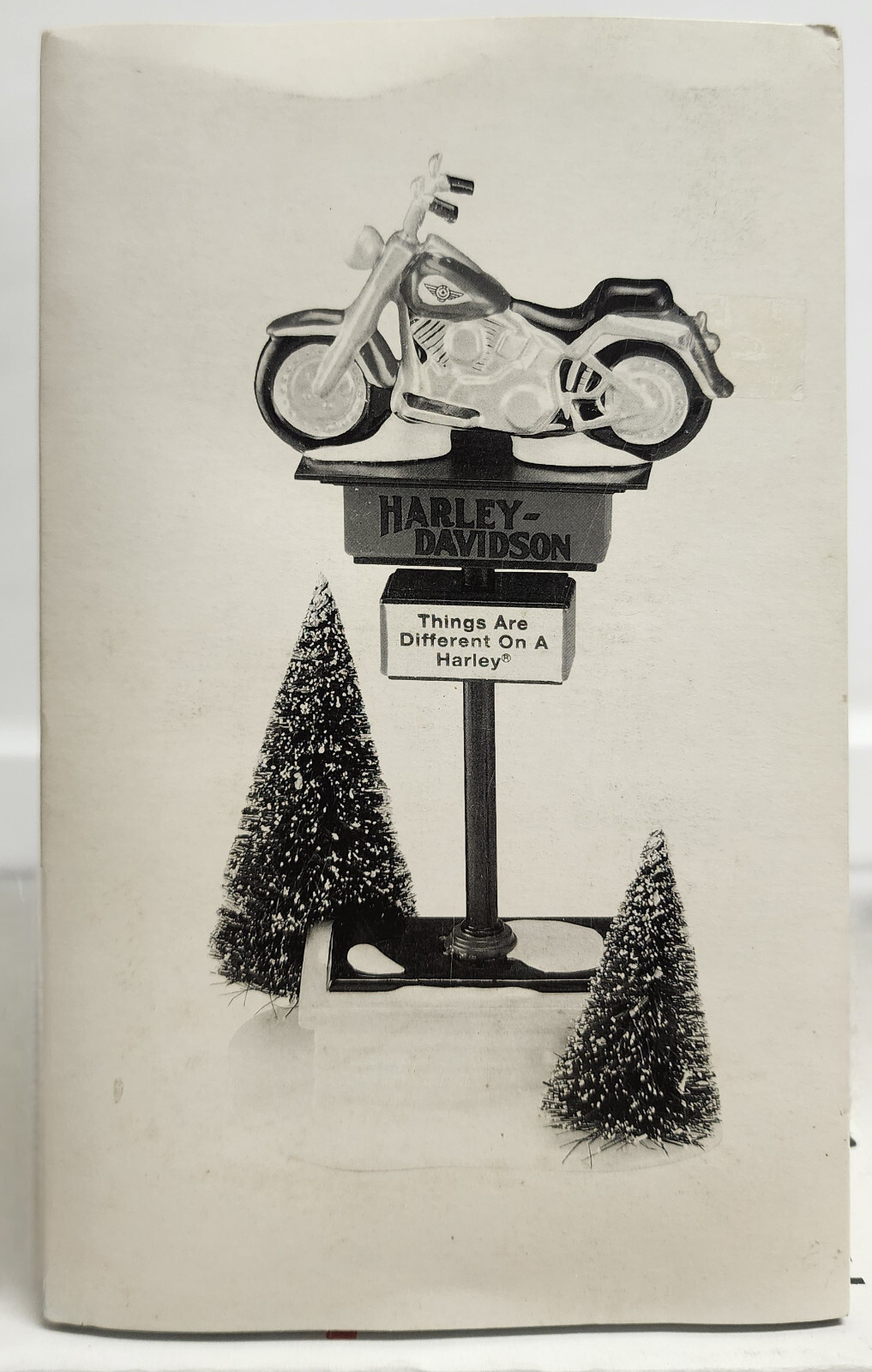 Harley Davidson Sign 54901 Snow Village Department 56 Christmas