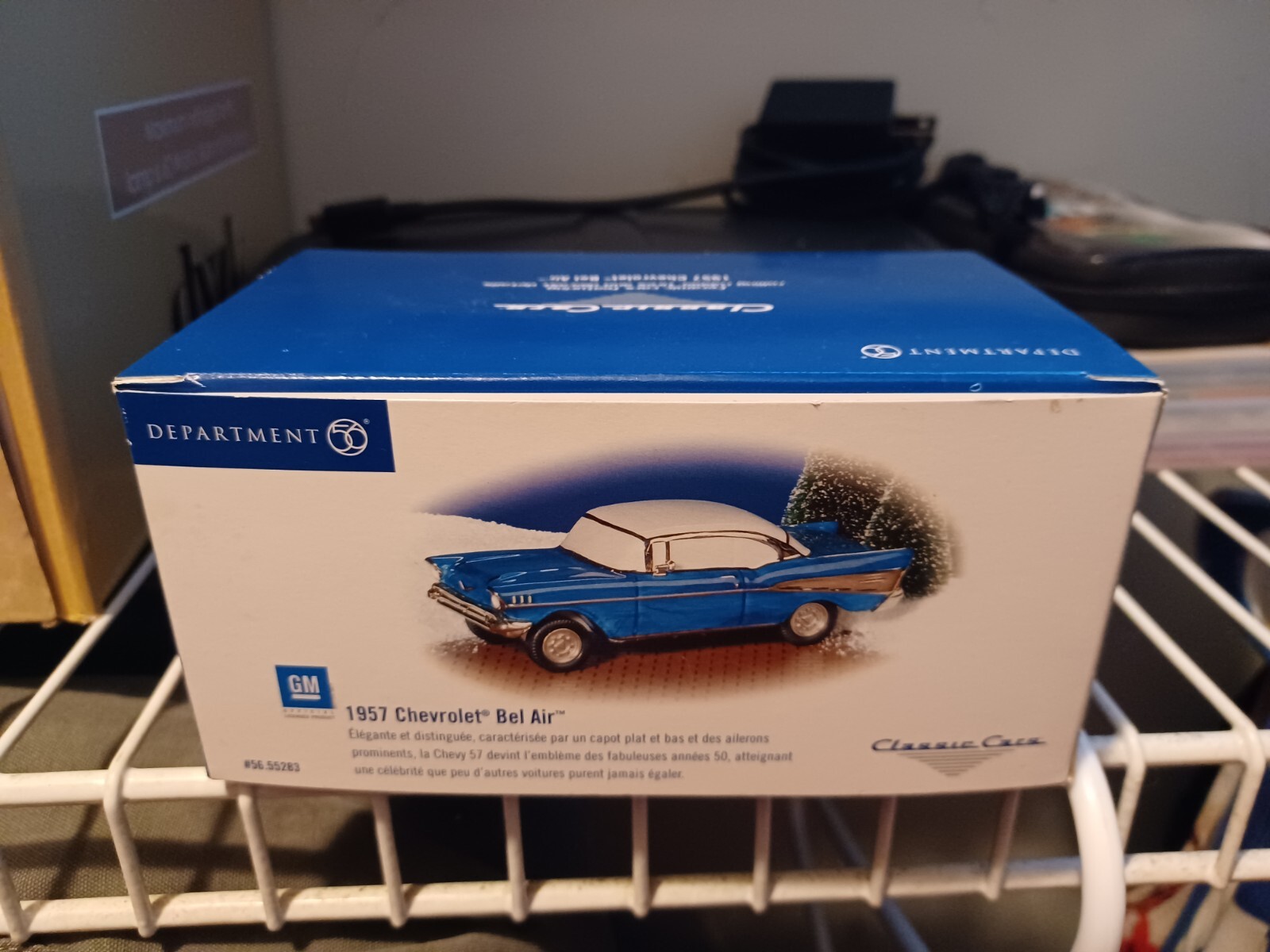 DEPARTMENT 56 1957 Chevrolet Bel Air Blue NIB Classic Cars Series Open Box