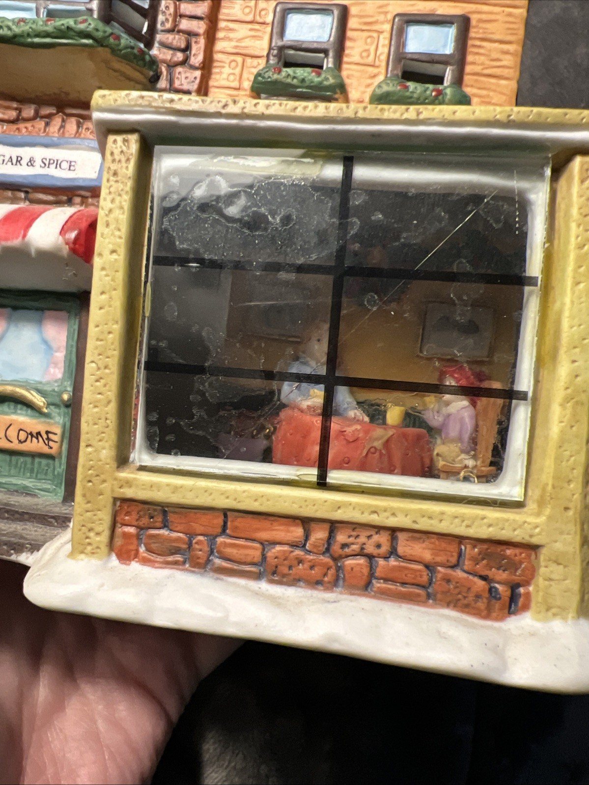 Vintage 1999 Longrich Porcelain “Ceramic Christmas Village” Sugar & Spice Shop