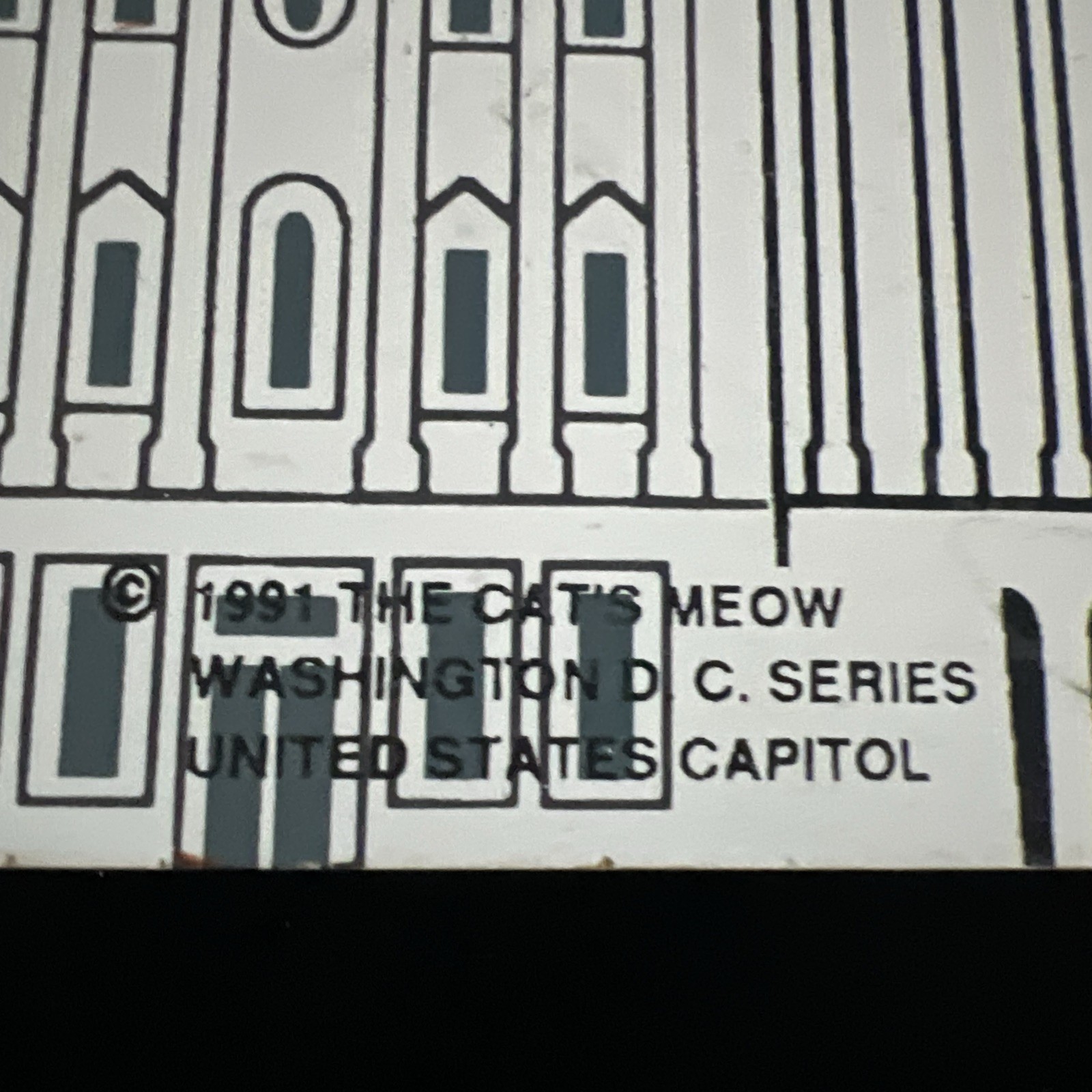 Cat’s Meow Village Washington DC Series United States Capitol 1994