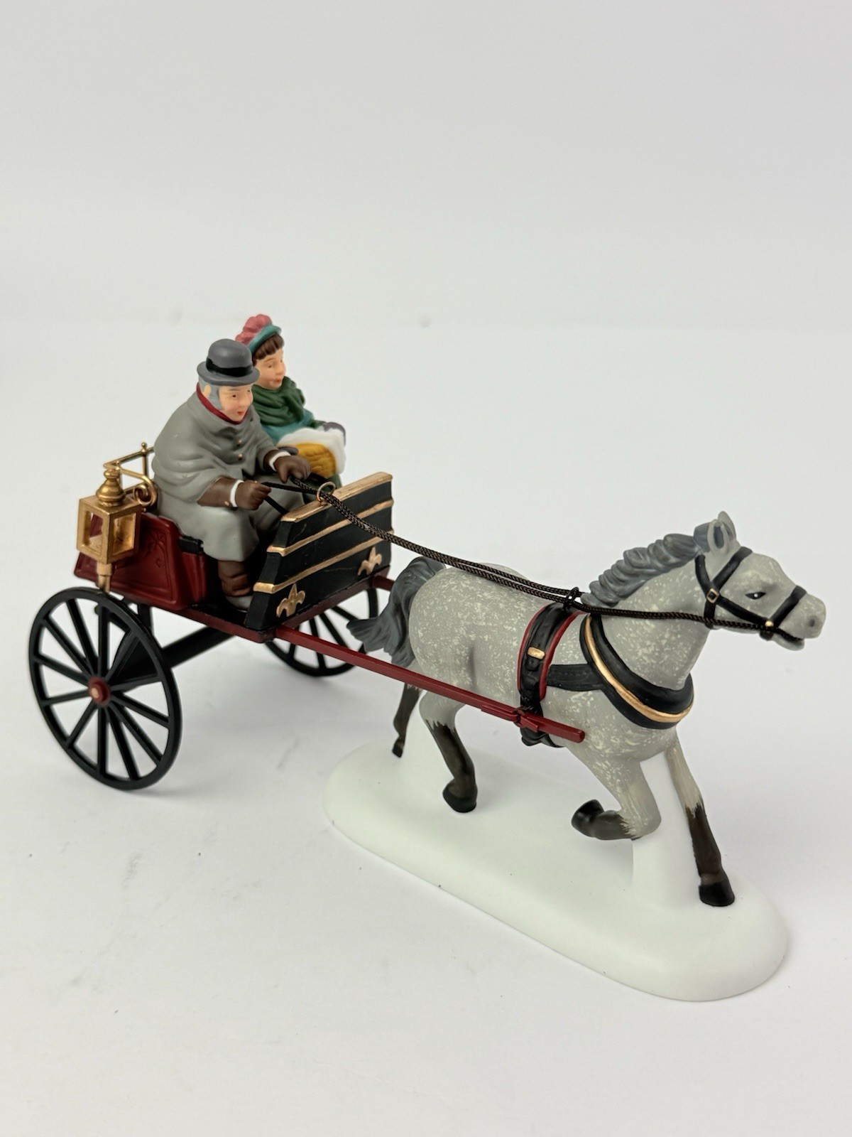 Dept 56 The Heritage Village “Red Christmas Sulky” 58401 Dickens Village Series