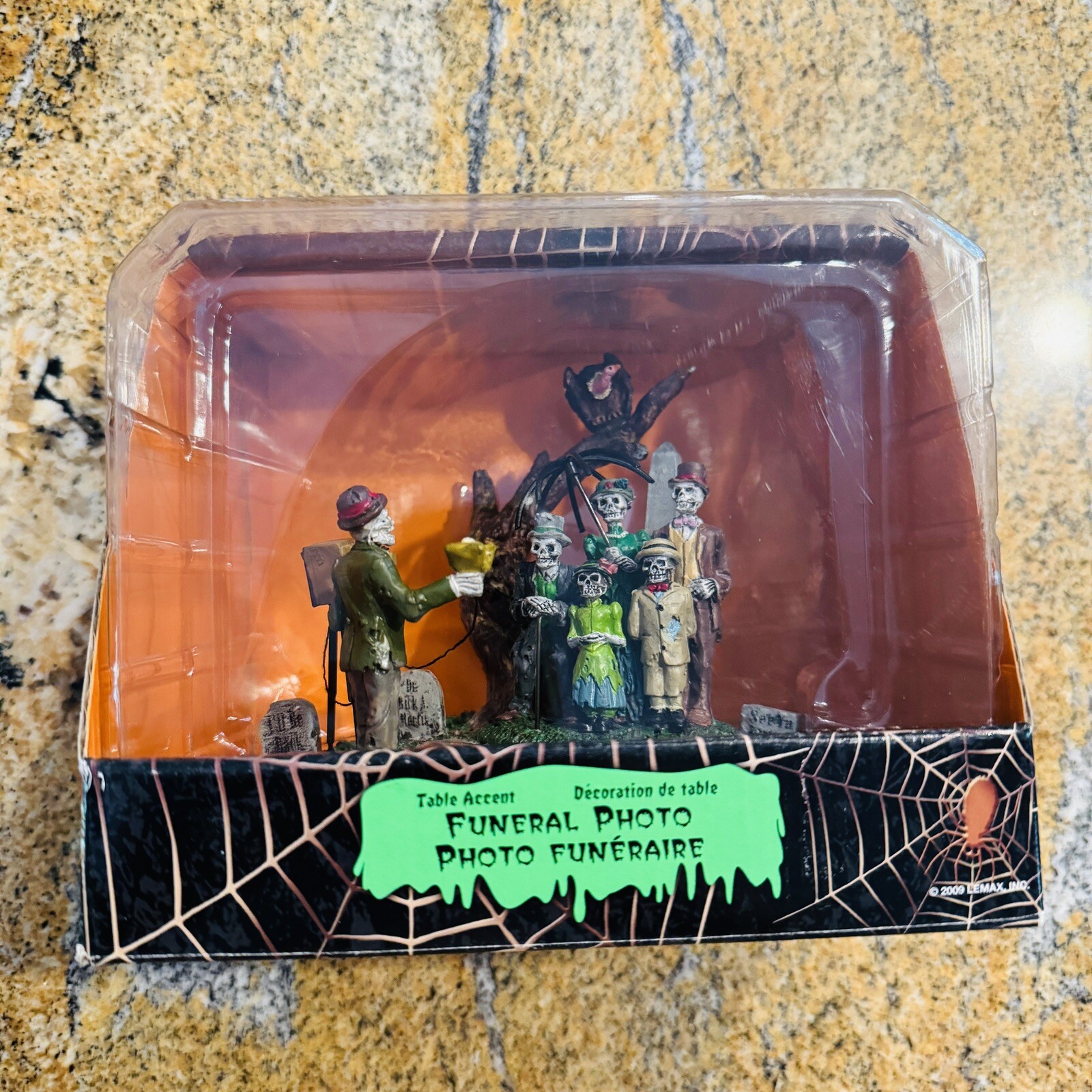 Lemax Spooky Town Funeral Photo 2009 Halloween ~ Rare!! ~