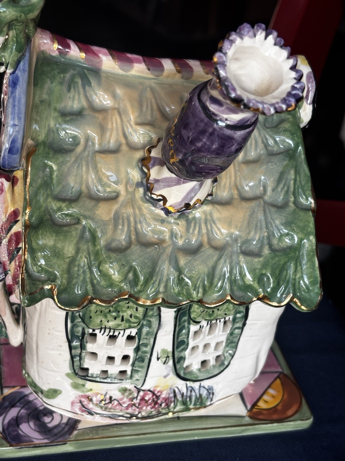 Blue Sky Clay Works Heather Goldminc 2002 Candy Shop W/base Excellent Whimsical