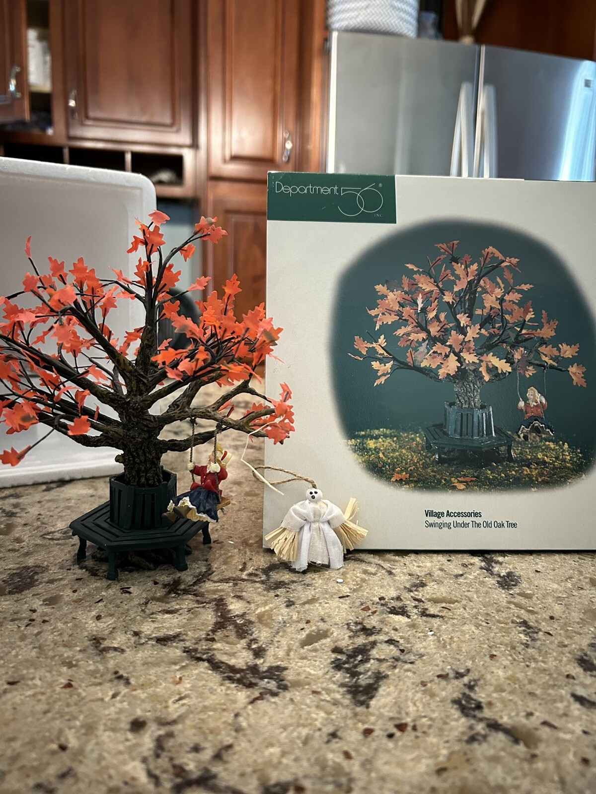 Department 56 Swinging Under the Old Oak Tree #52769 Autumn Fall Halloween